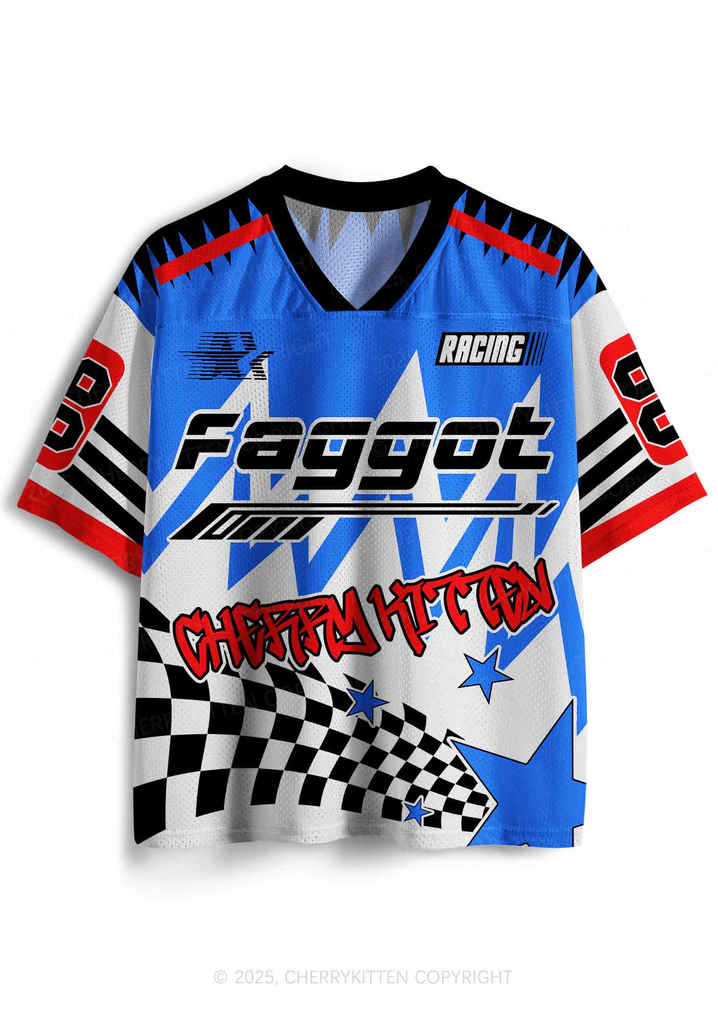 Custom Faggot Racing Pride Y2K Sport Jersey Shirts Cherrykitten - Image 2