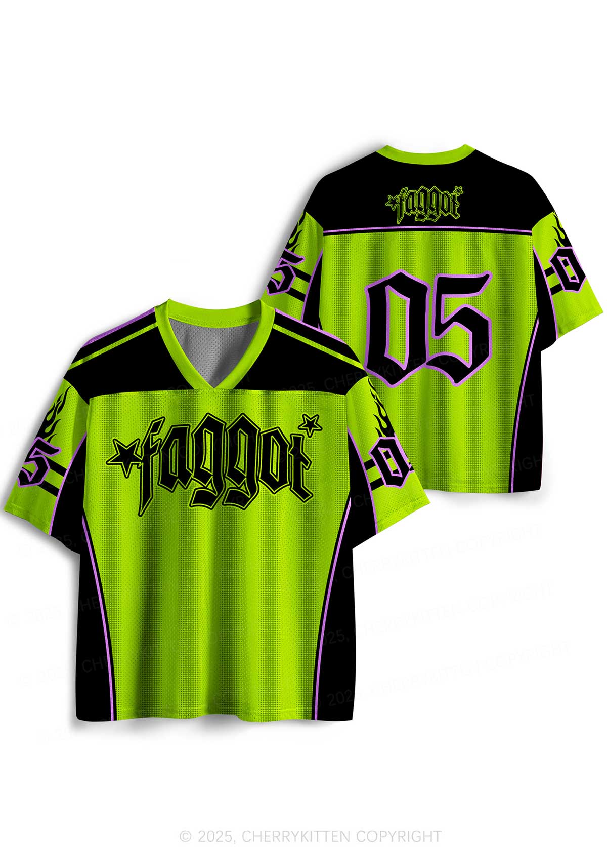 Custom Faggot Stars Pride Y2K Sport Jersey Shirts Cherrykitten - Image 5