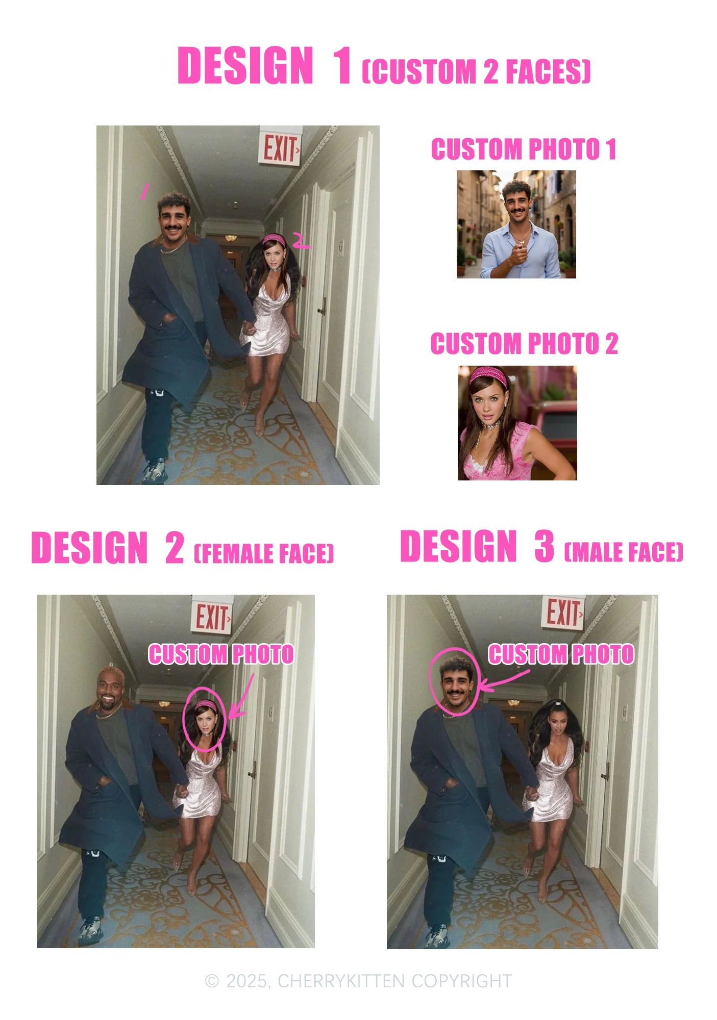 Custom Famous Hallway Photo Y2K Spaghetti Strap Cami Cherrykitten - Image 2