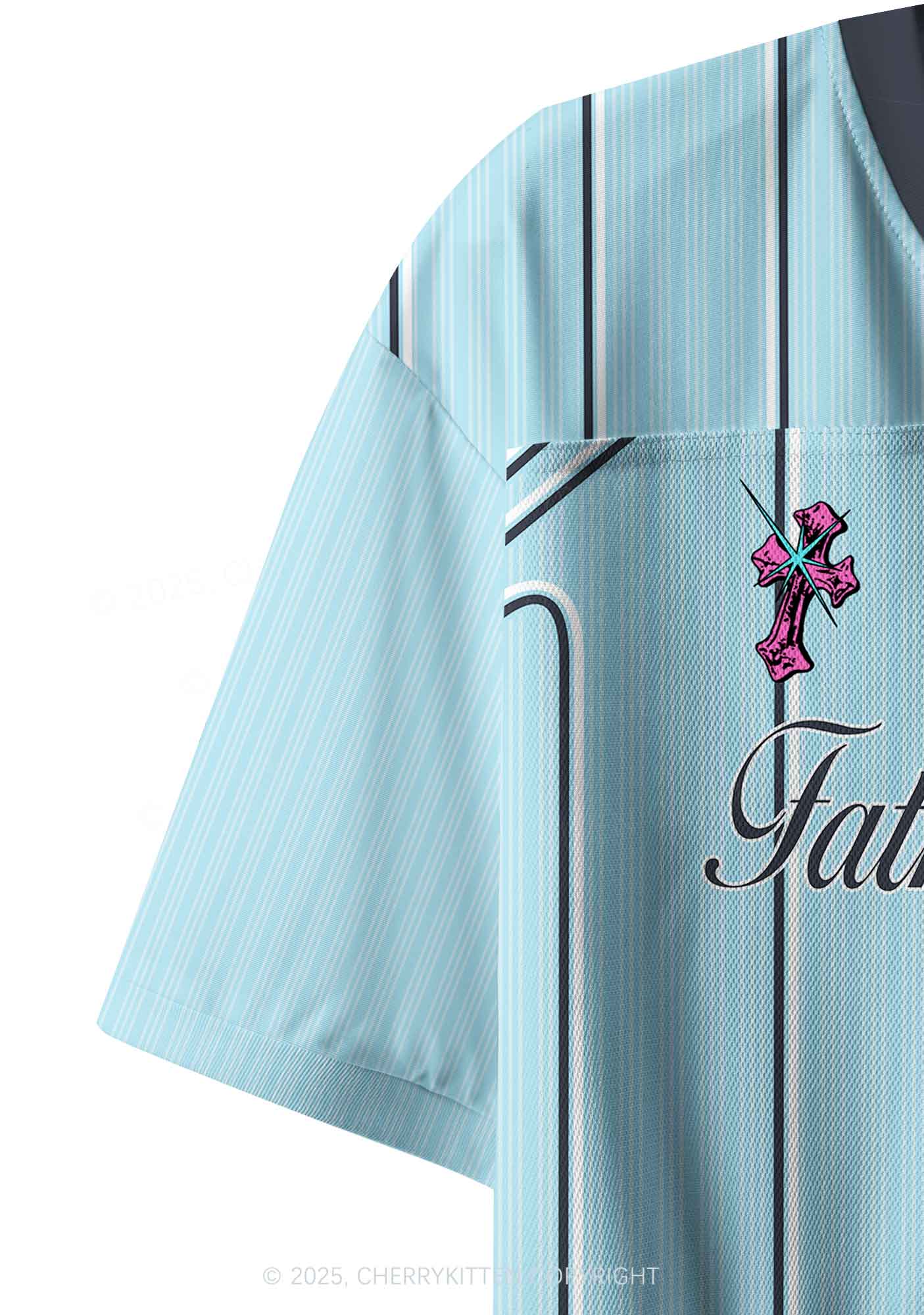 Custom Father Figure Y2K Crop Sport Jersey Shirts Cherrykitten - Image 5