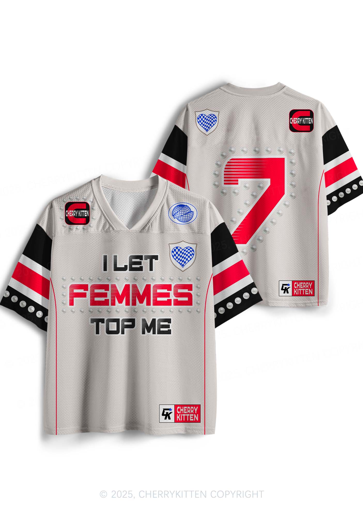 Femmes Top Me Pride Y2K Sport Jersey Shirts Cherrykitten - Image 3