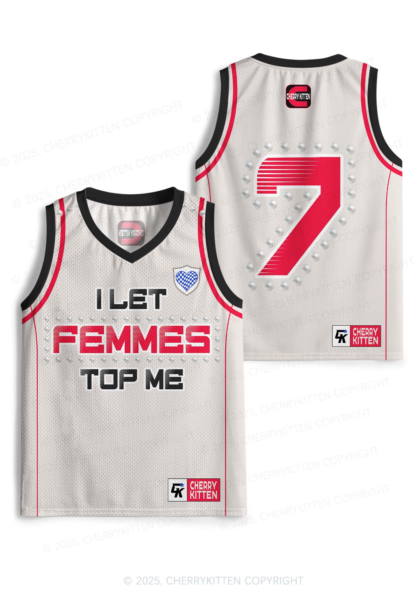 Femmes Top Me Pride Y2K Sport Jersey Tank Cherrykitten - Image 3