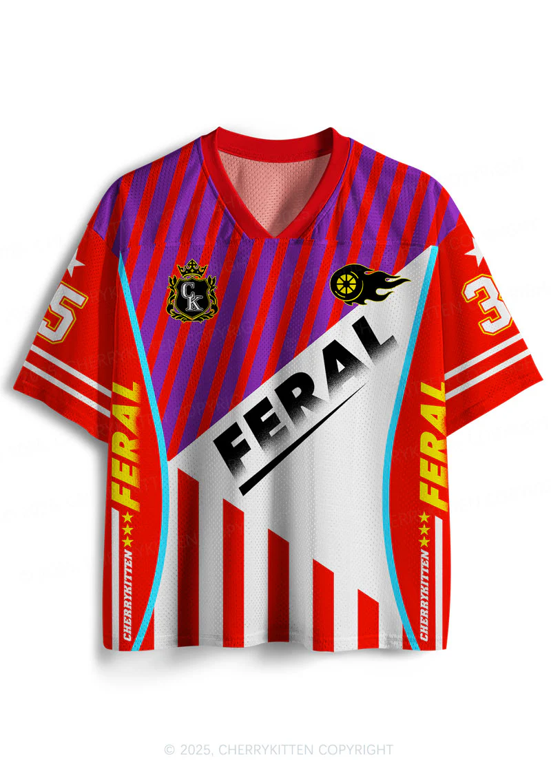 Custom Feral Possum Y2K Sport Jersey Shirts Cherrykitten - Image 2