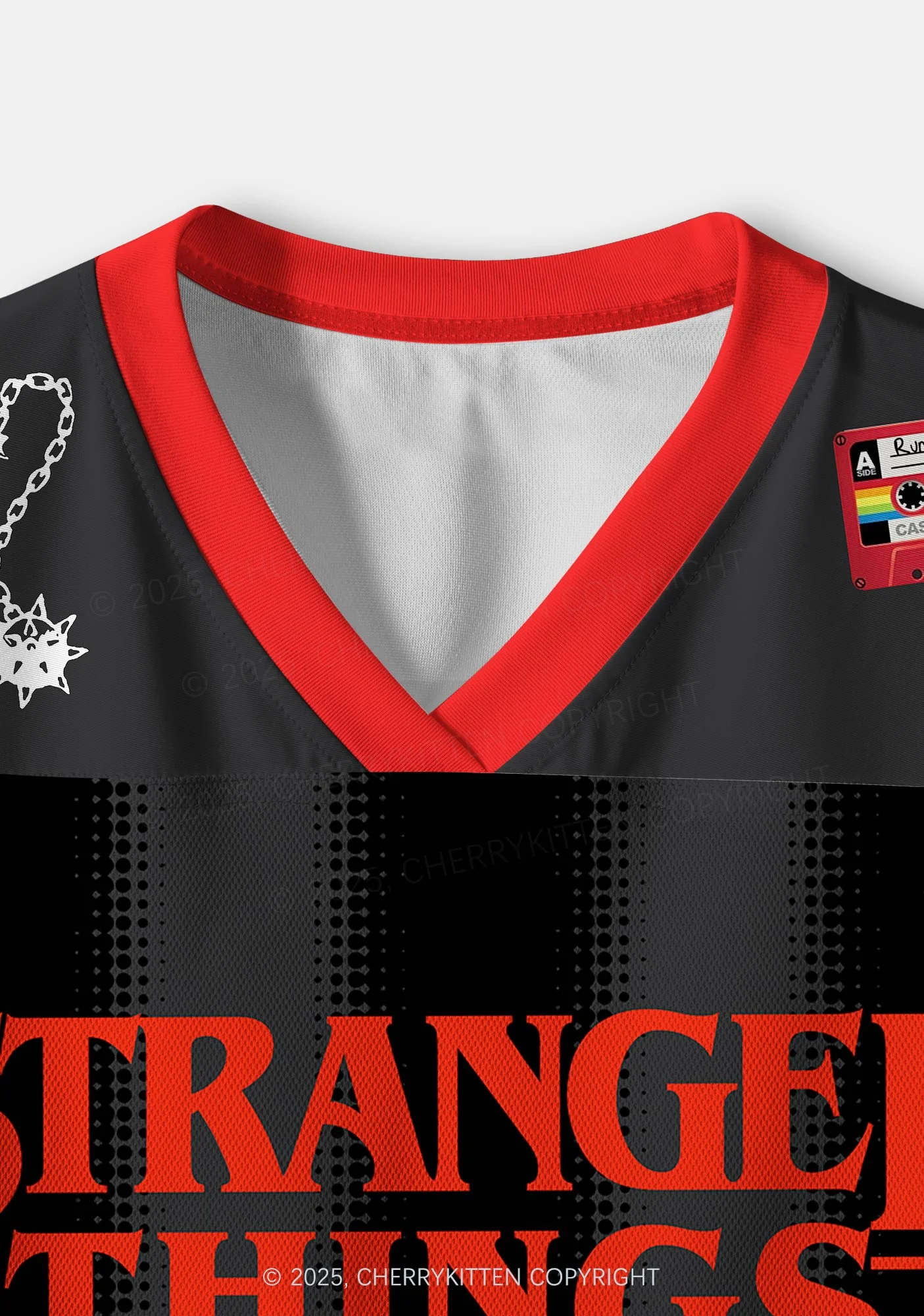 Custom Fire Things Y2K Crop Sport Jersey Shirts Cherrykitten - Image 6