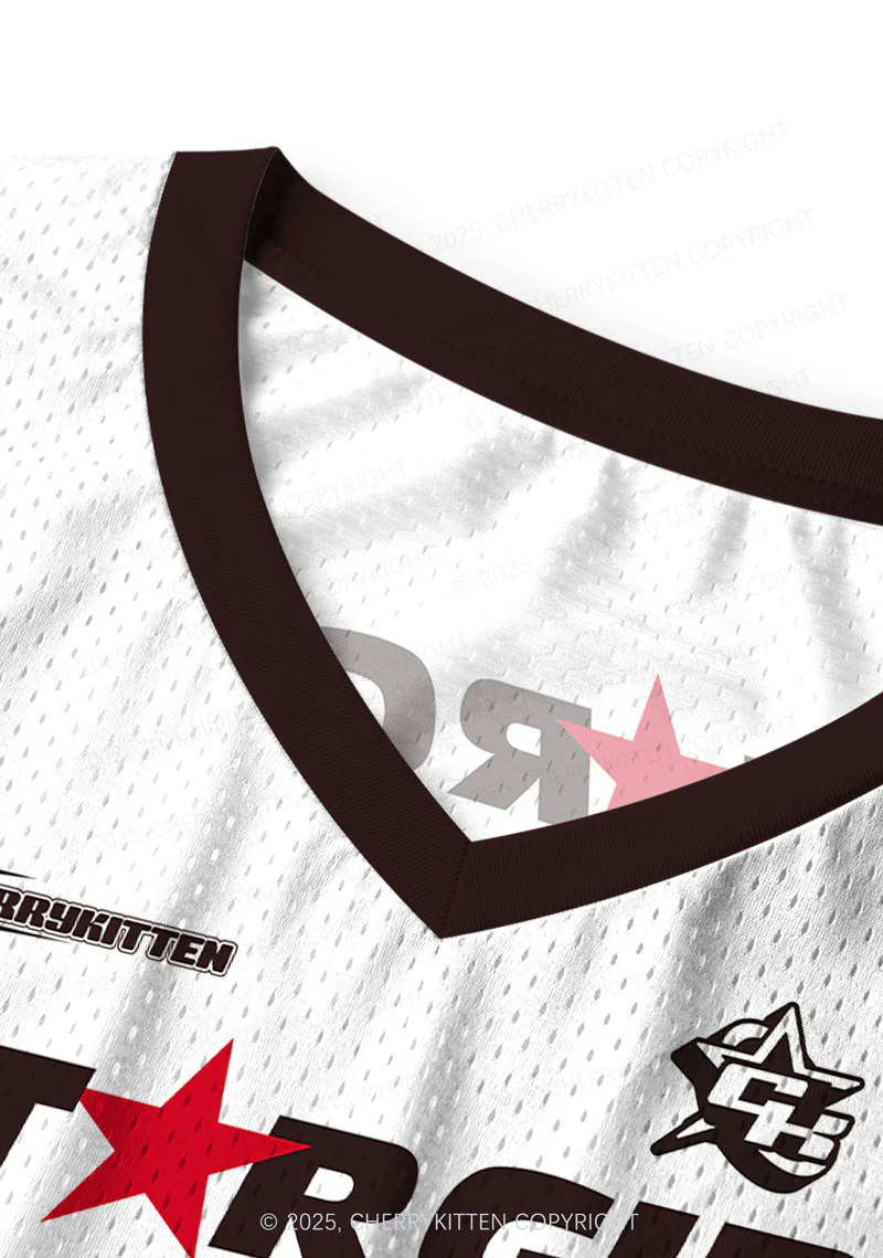 Custom Five Stars Girl Y2K Sport Jersey Tank Cherrykitten - Image 4