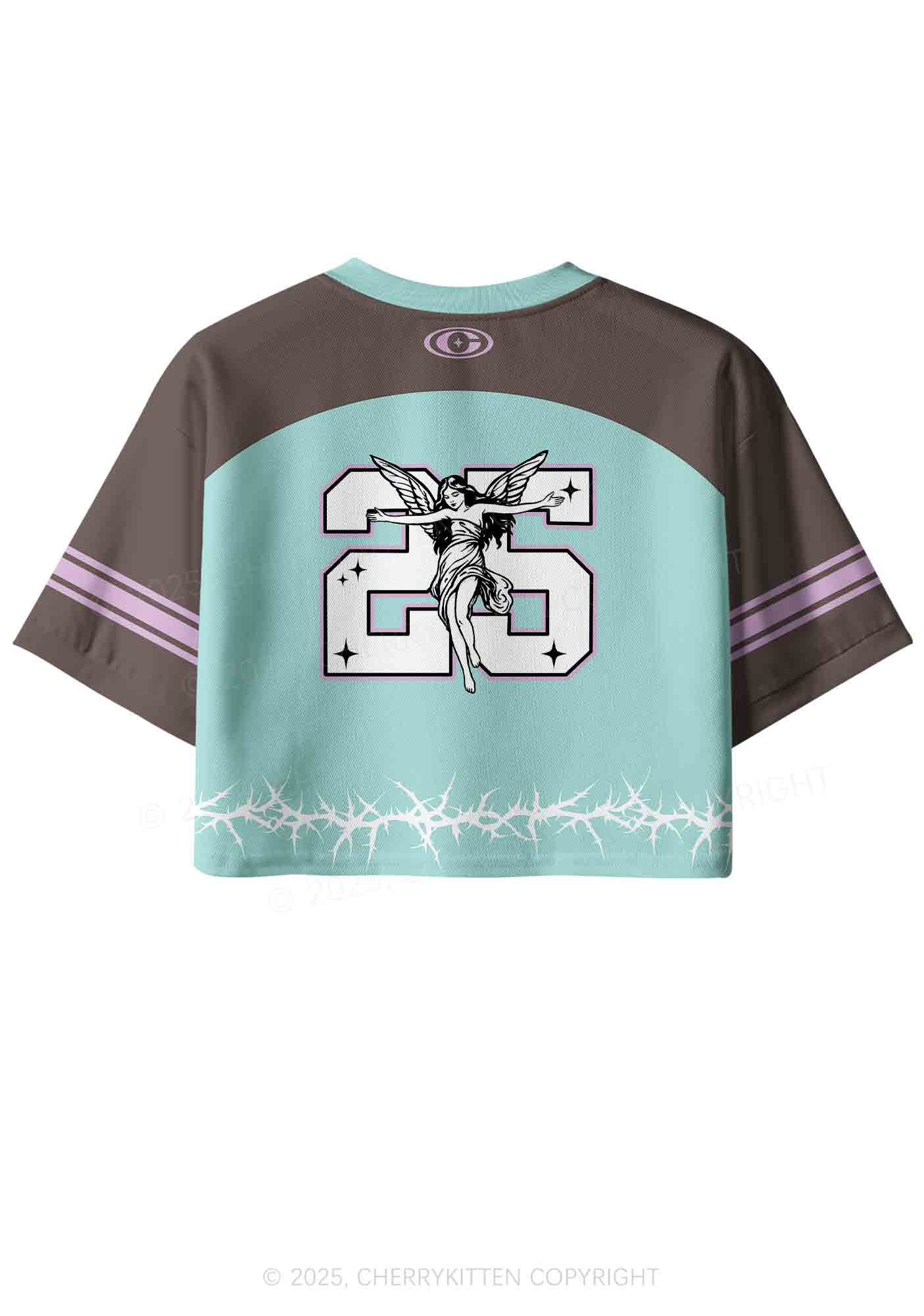 Custom From Hell With Love Y2K Crop Sport Jersey Shirts Cherrykitten - Image 2
