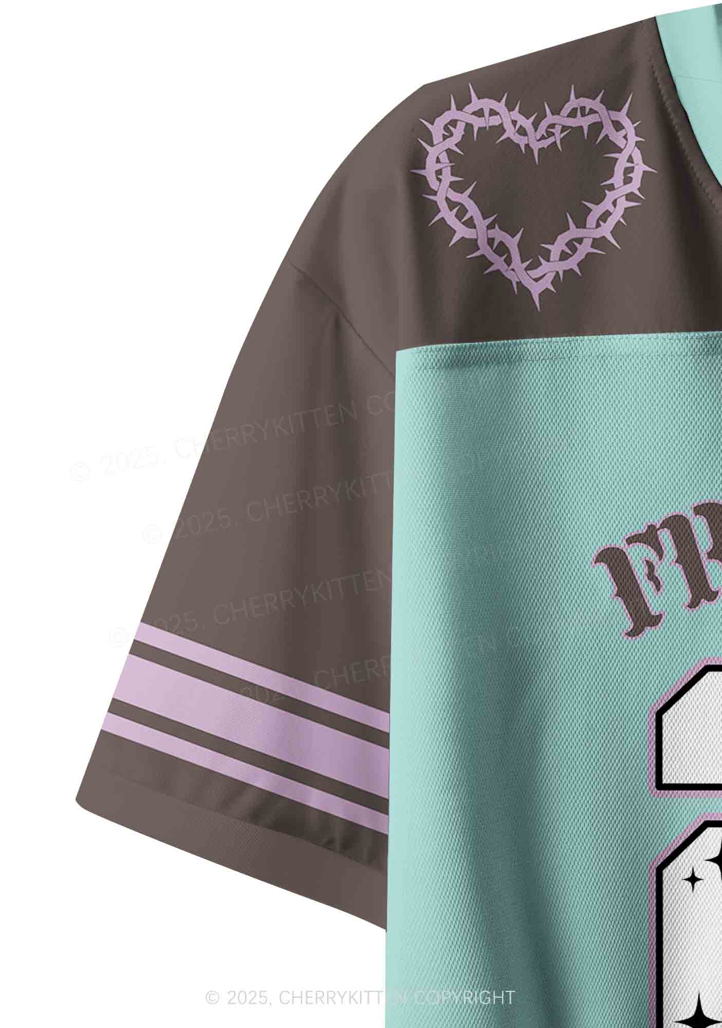 Custom From Hell With Love Y2K Crop Sport Jersey Shirts Cherrykitten - Image 5