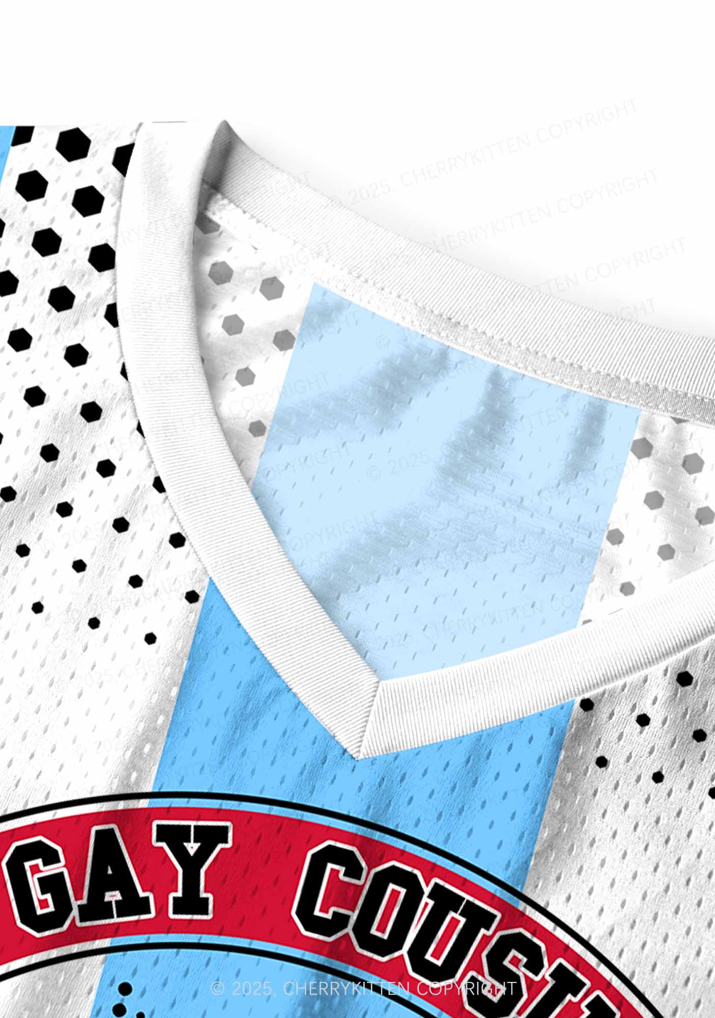 Custom Gay Cousin Faggot Pride Y2K Sport Jersey Tank Cherrykitten - Image 4