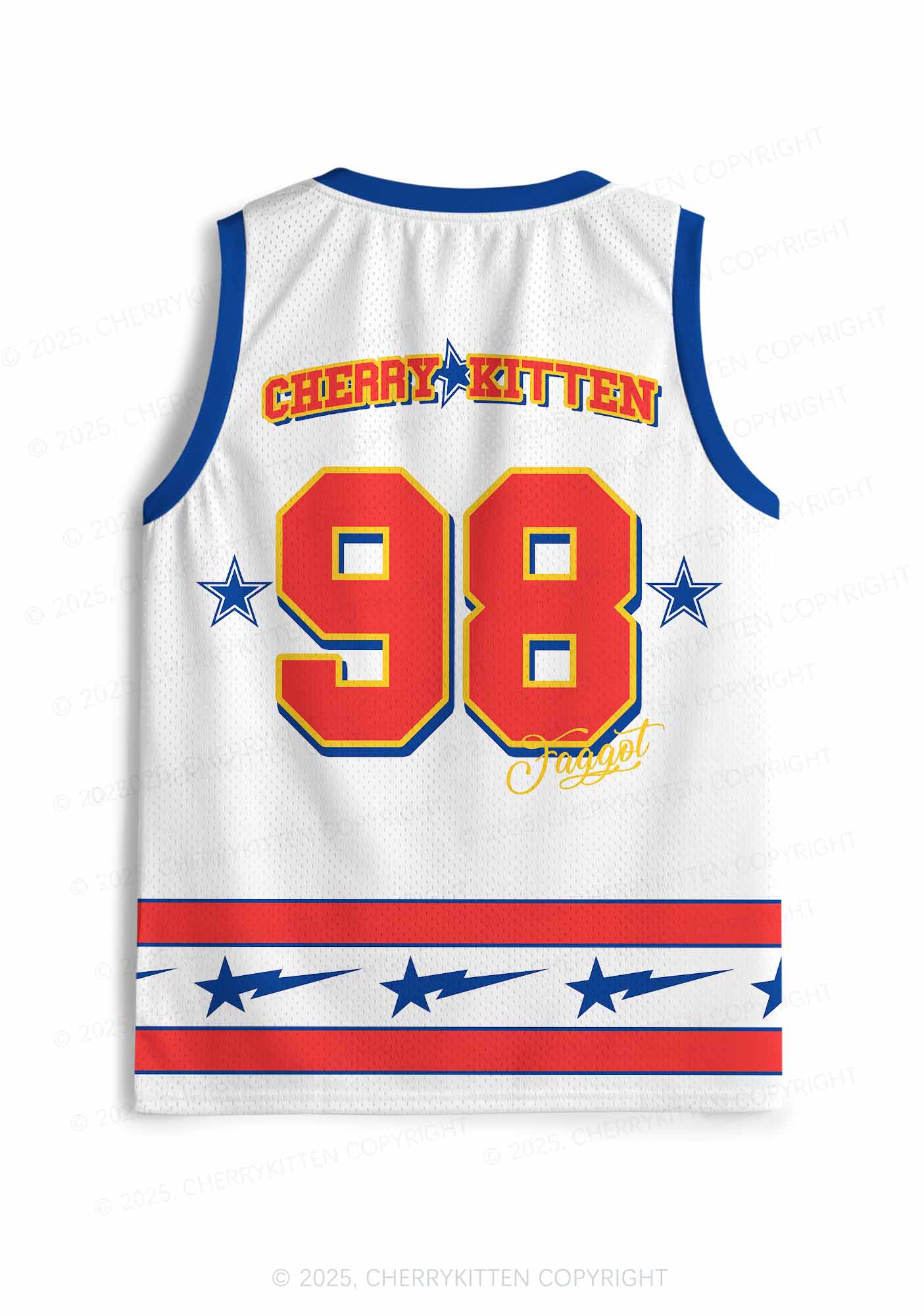 Custom Gay Son Faggot Pride Y2K Sport Jersey Tank Cherrykitten - Image 2