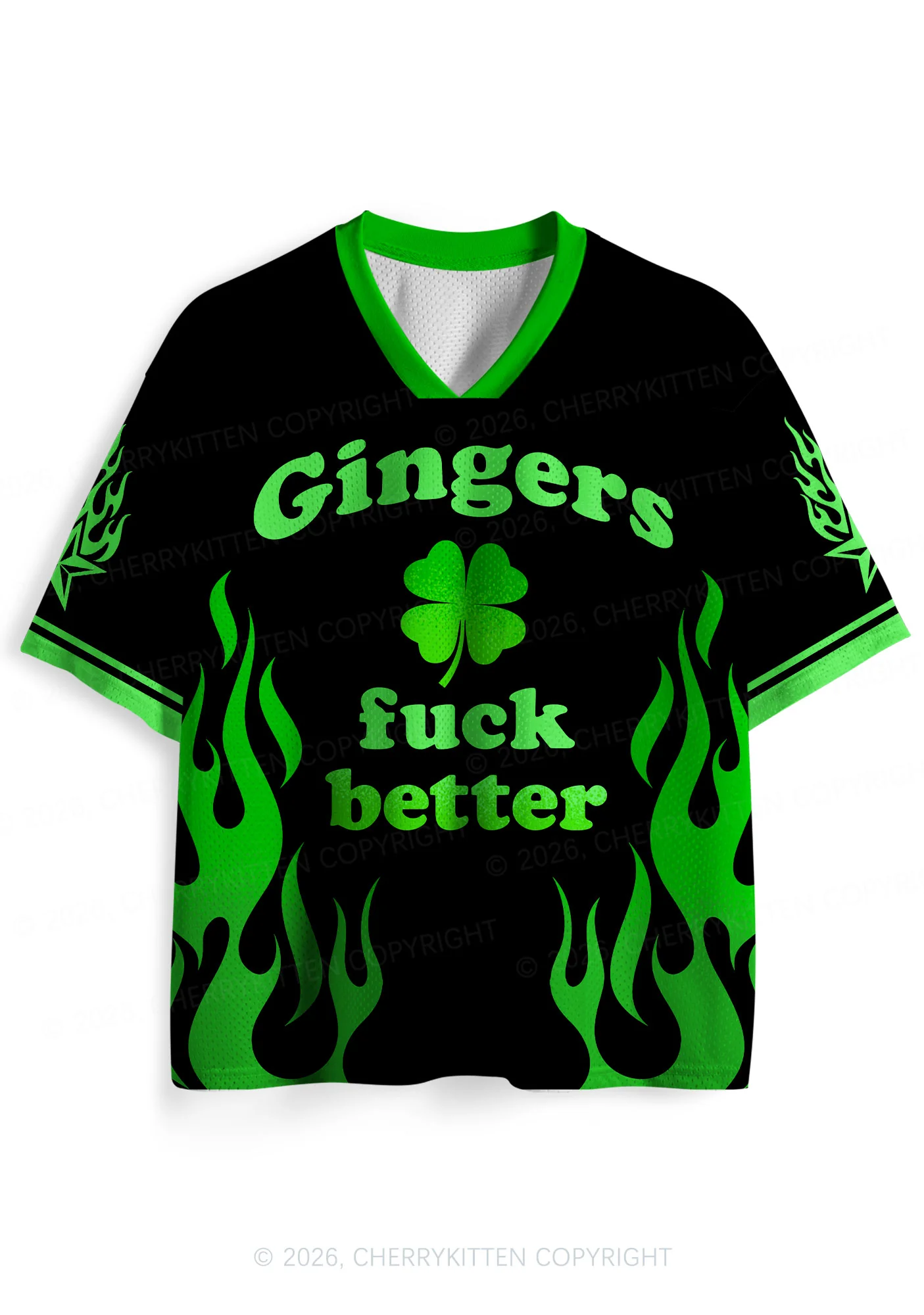 Custom Gingers Fxxk Better St Patricks Y2K Sport Jersey Shirts Cherrykitten - Image 3
