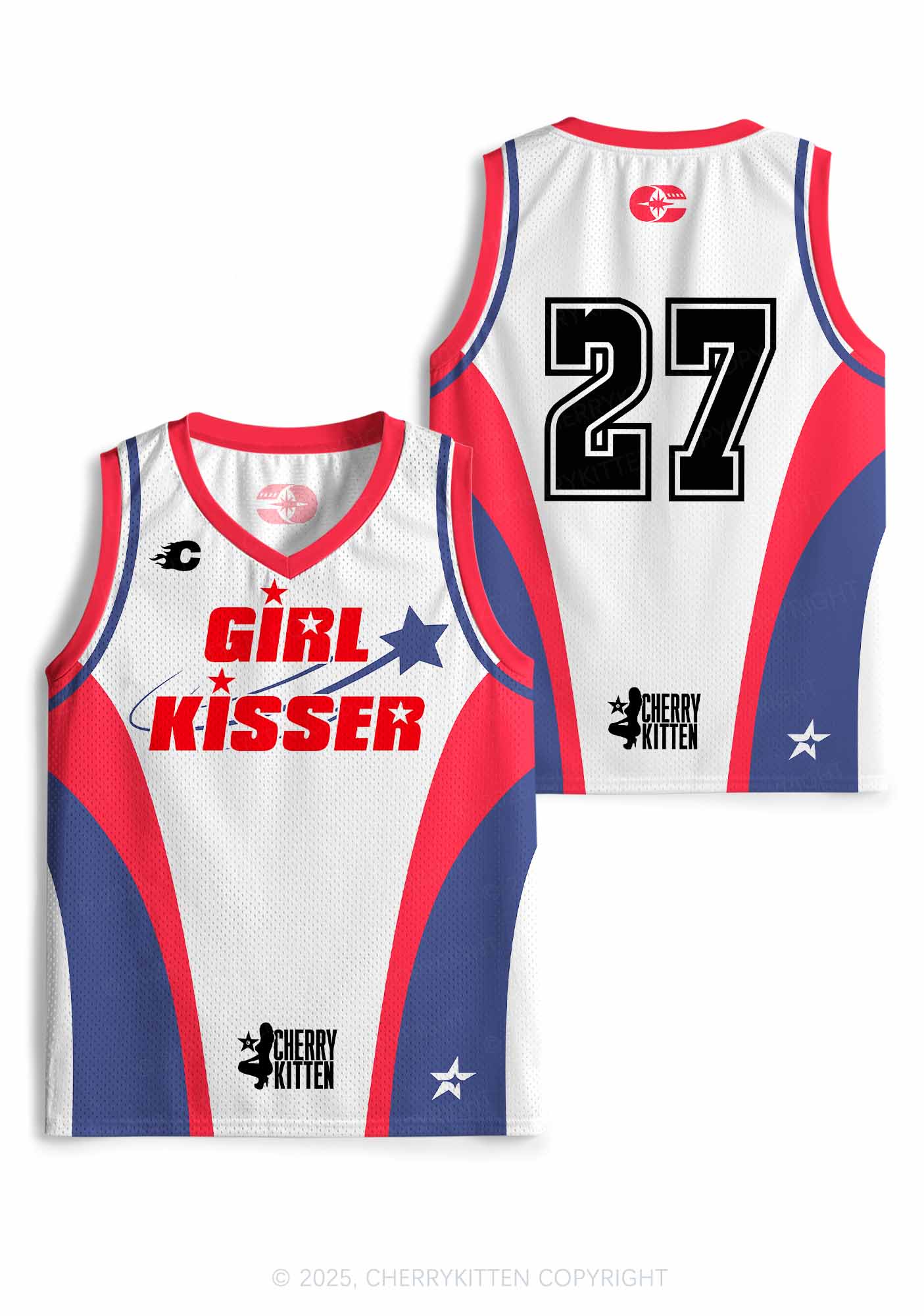 Custom Girl Kisser Pride Y2K Sport Jersey Tank Cherrykitten - Image 3