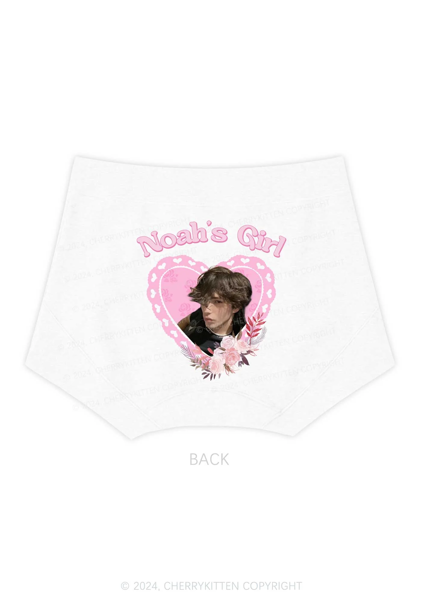 Custom Girl&Photo Y2K Mid Rise Waist Boyshort Cherrykitten - Image 4