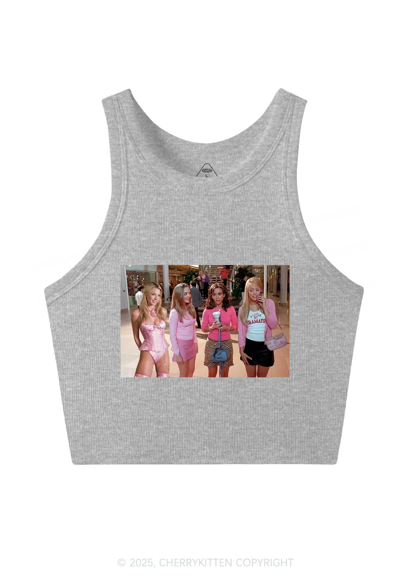 Custom Girls Movie Y2K Crop Tank Top Cherrykitten - Image 4