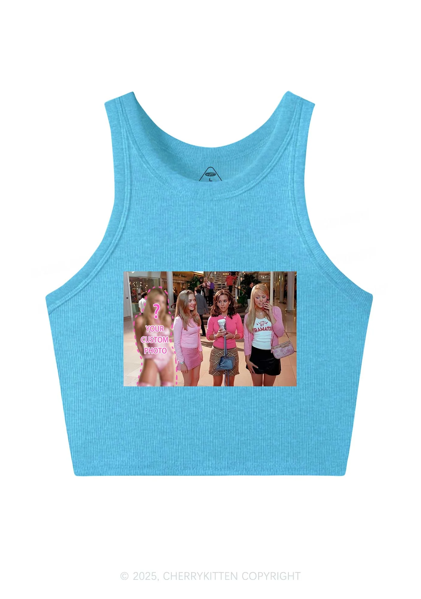 Custom Girls Movie Y2K Crop Tank Top Cherrykitten - Image 5