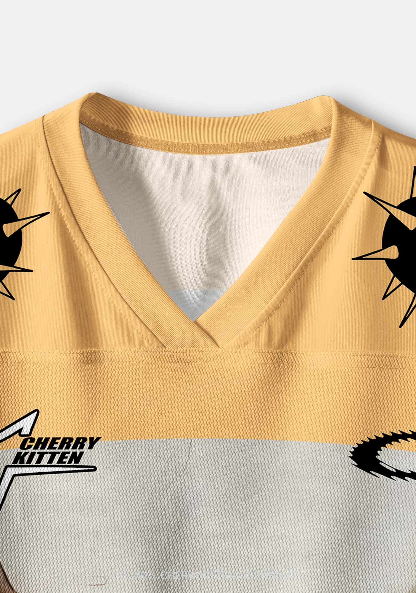 Custom God Give Cat Y2K Crop Sport Jersey Shirts Cherrykitten - Image 4