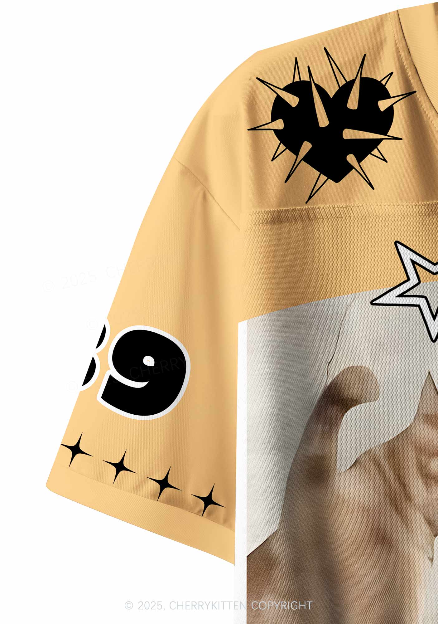 Custom God Give Cat Y2K Crop Sport Jersey Shirts Cherrykitten - Image 6