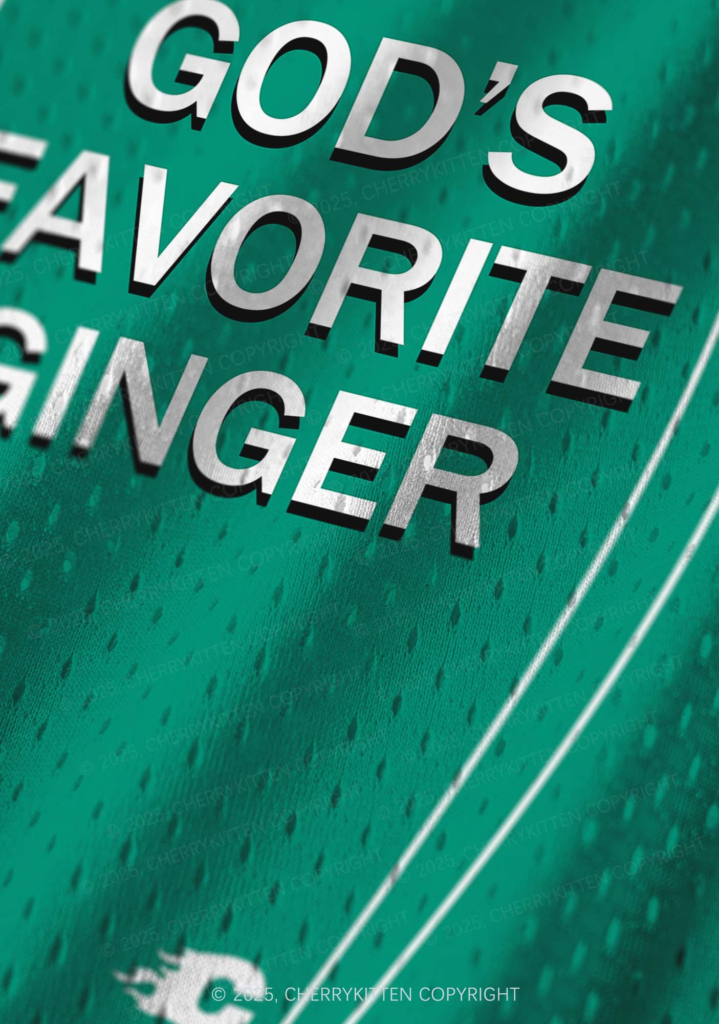 Custom Gods Favorite Ginger Y2K Sport Jersey Tank Cherrykitten - Image 4