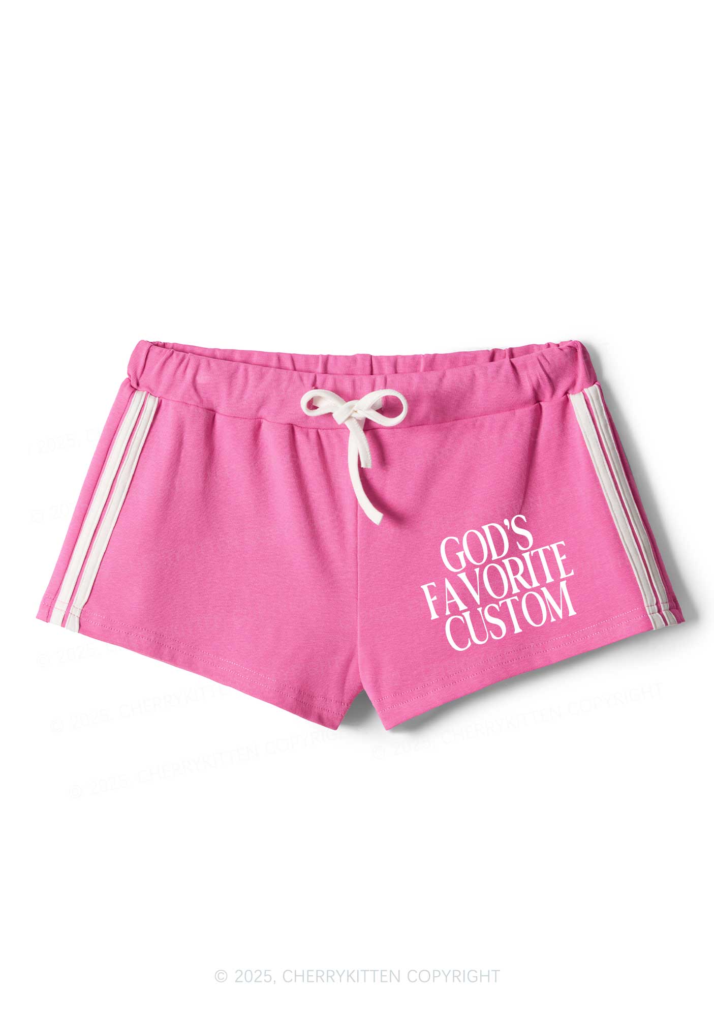 Custom Gods Favorite Y2K Drawstring Mini Shorts Cherrykitten - Image 2