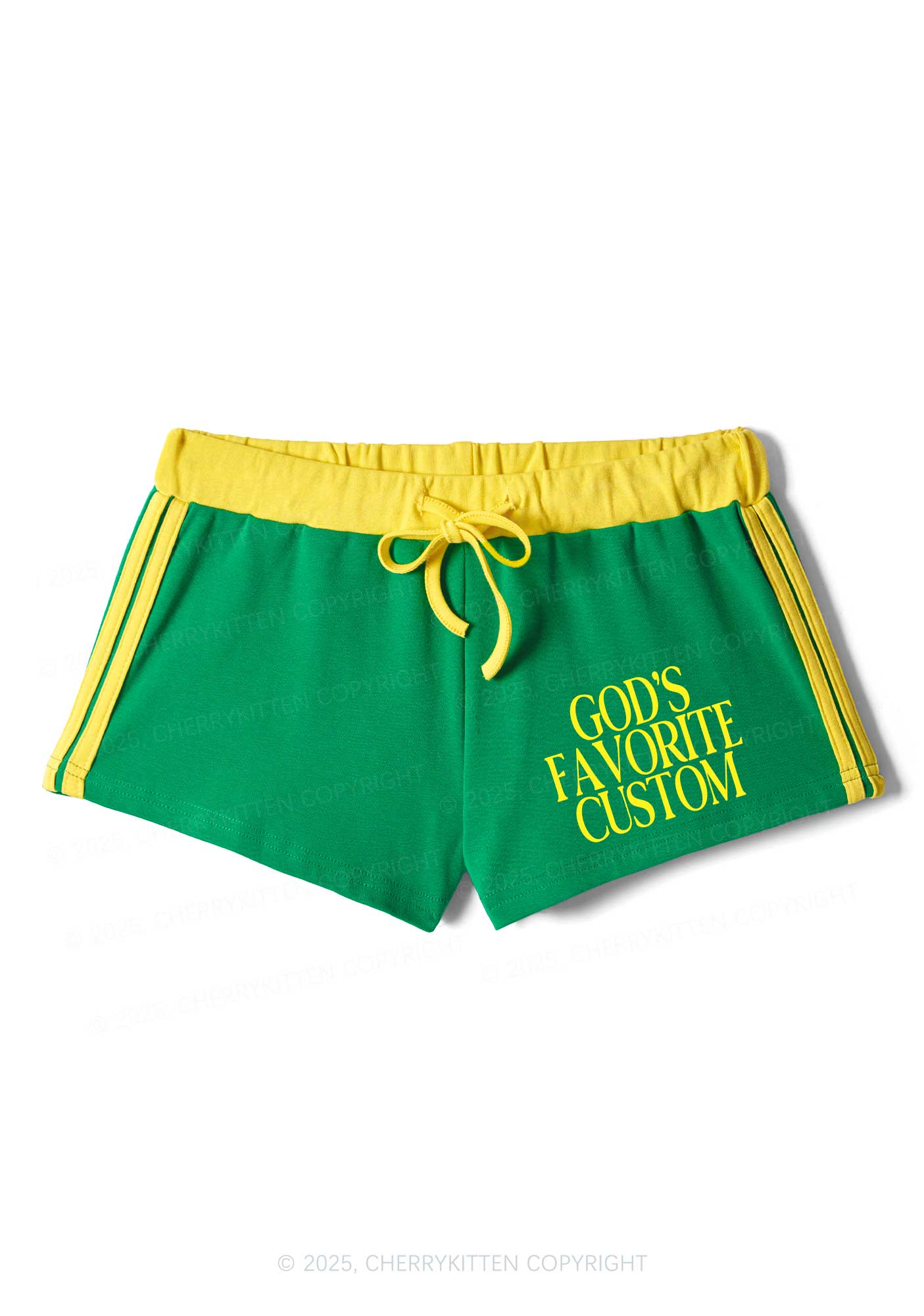 Custom Gods Favorite Y2K Drawstring Mini Shorts Cherrykitten - Image 5