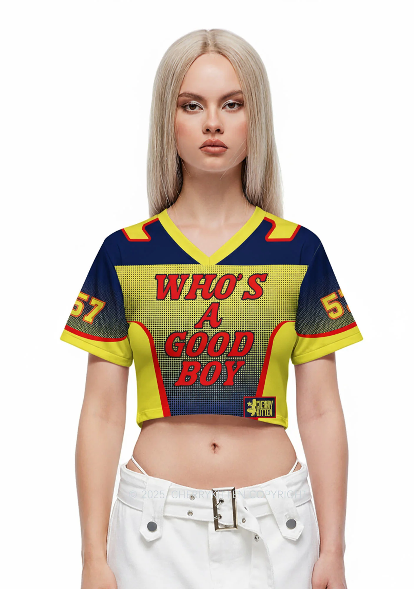 Custom Good Boy Y2K Crop Sport Jersey Shirts Cherrykitten - Image 2