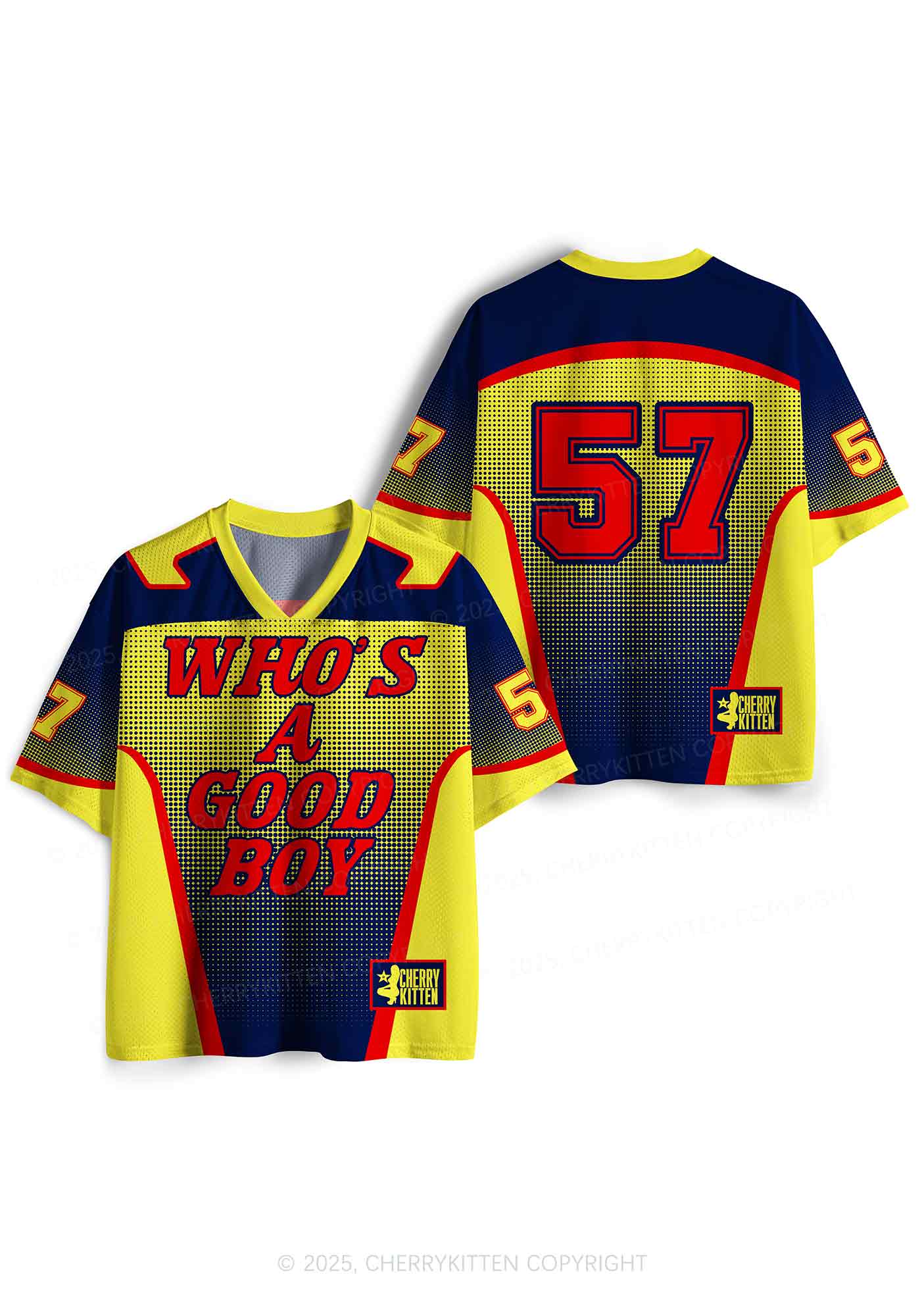 Custom Good Boy Y2K Sport Jersey Shirts Cherrykitten - Image 3