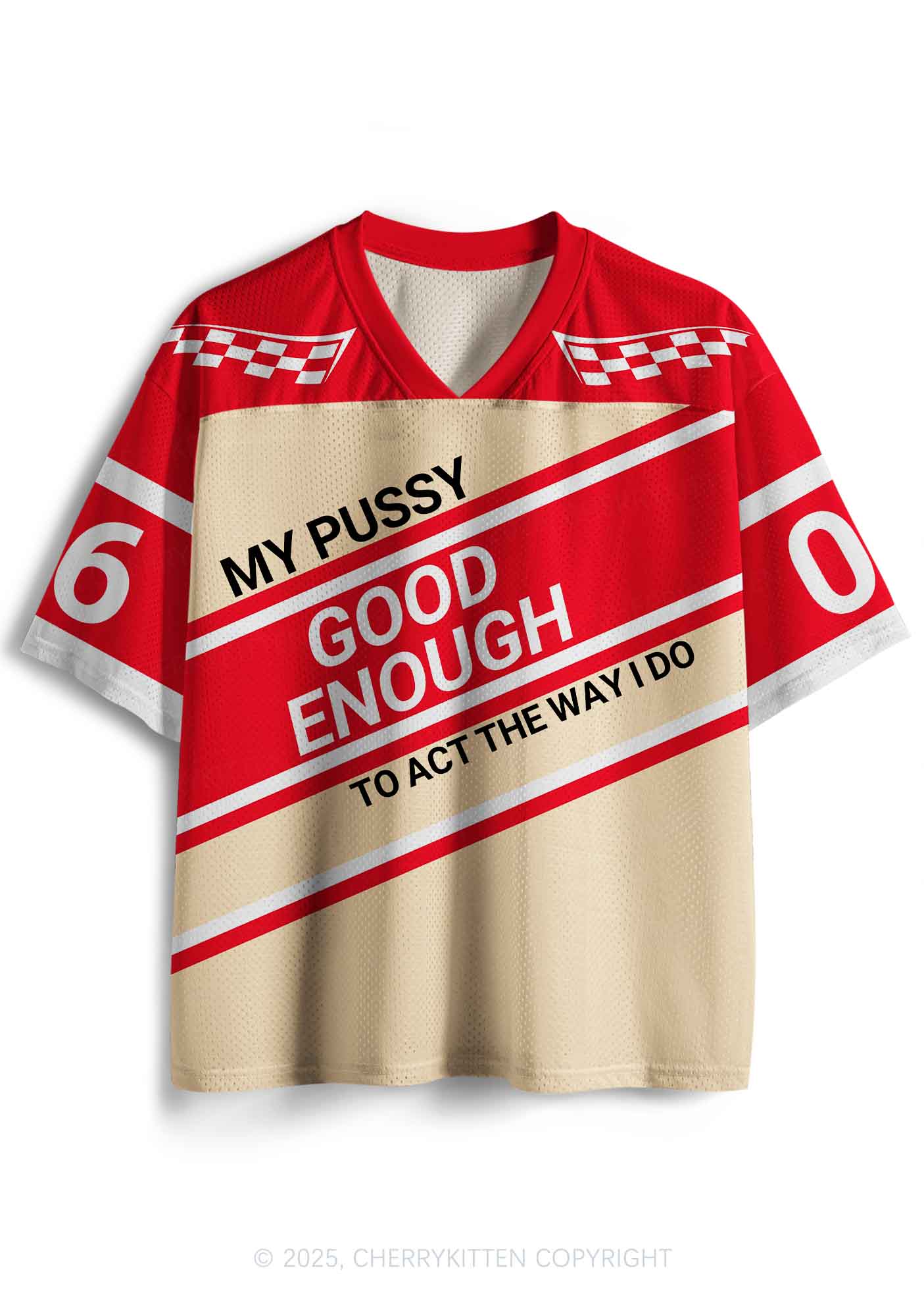 Custom Good Enough To Act Y2K Sport Jersey Shirts Cherrykitten - Image 2