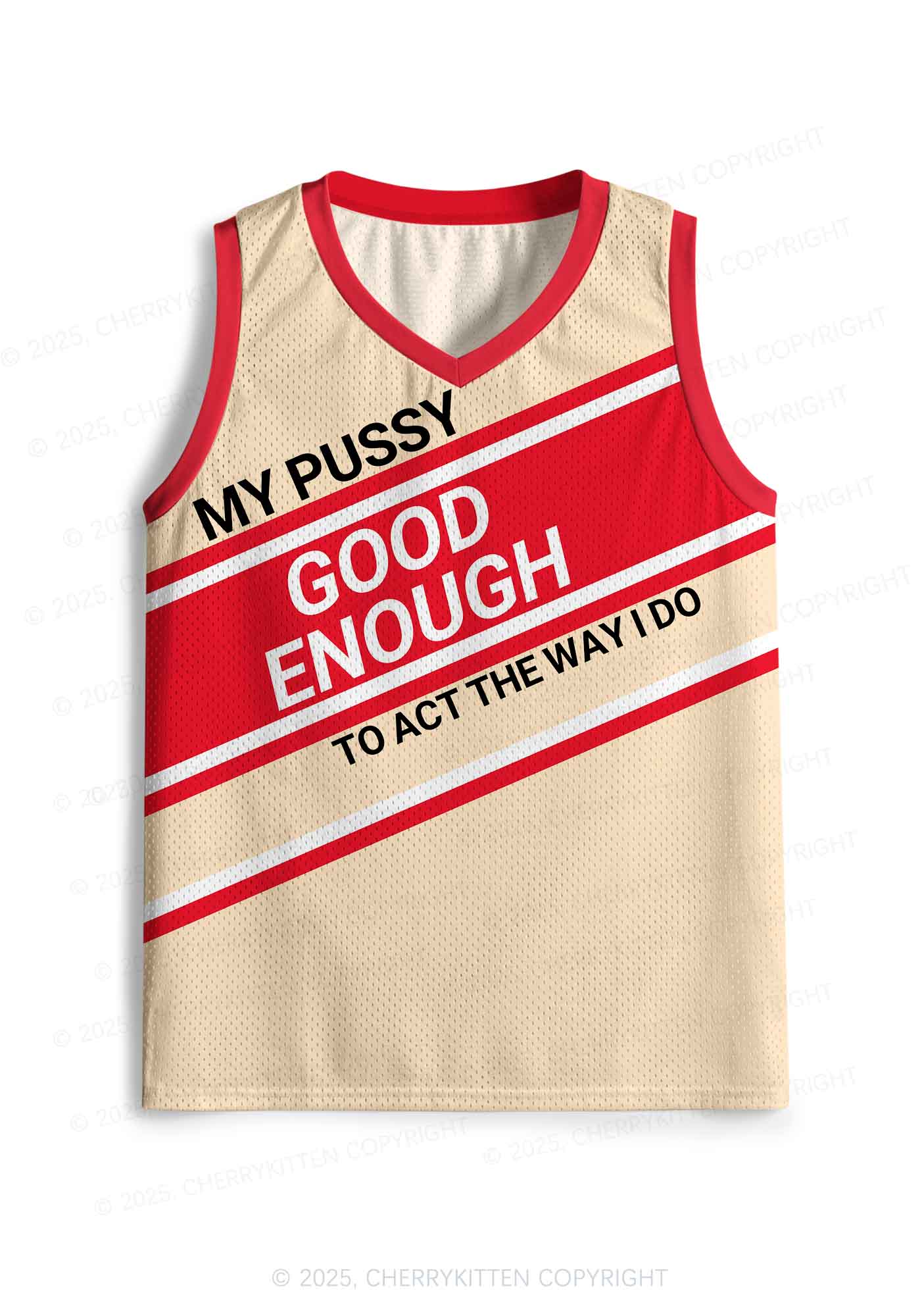Custom Good Enough To Act Y2K Sport Jersey Tank Cherrykitten - Image 2