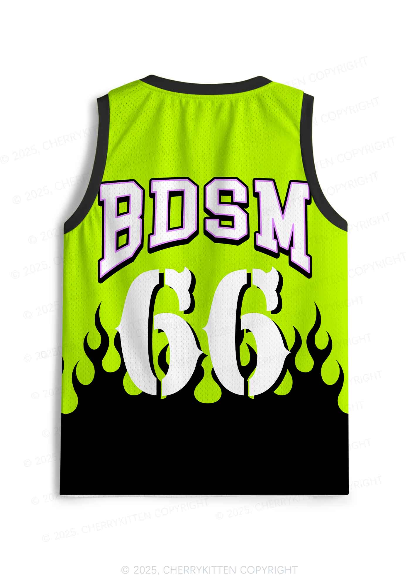Custom Green BDSM Y2K Sport Jersey Tank Cherrykitten - Image 2