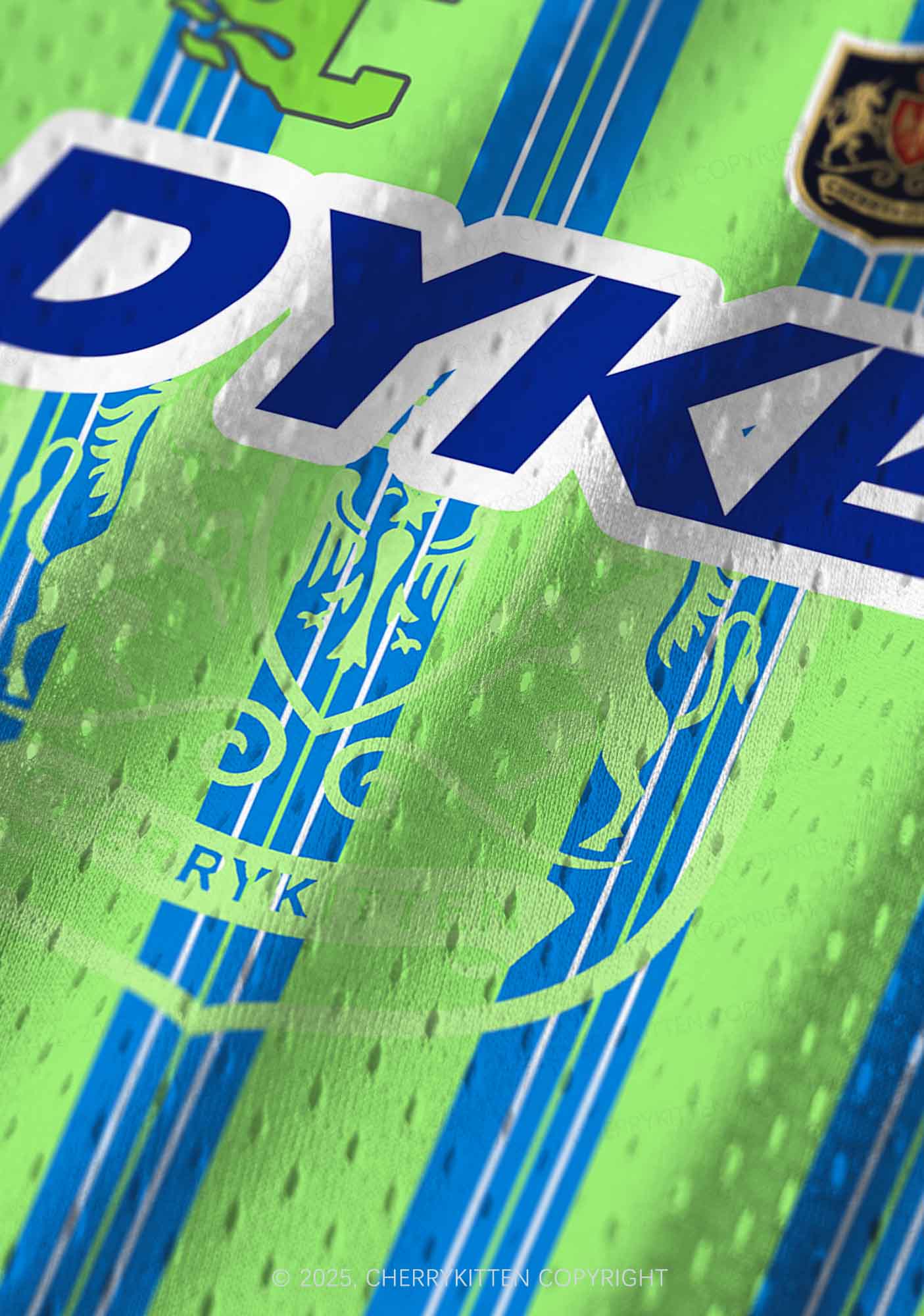 Custom Green DYKE Pride Y2K Sport Jersey Tank Cherrykitten - Image 4