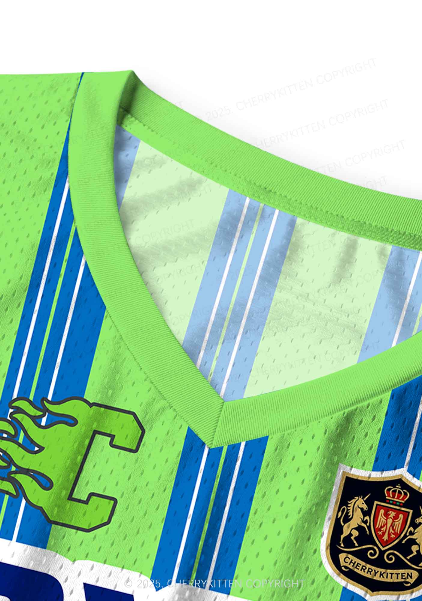 Custom Green DYKE Pride Y2K Sport Jersey Tank Cherrykitten - Image 5