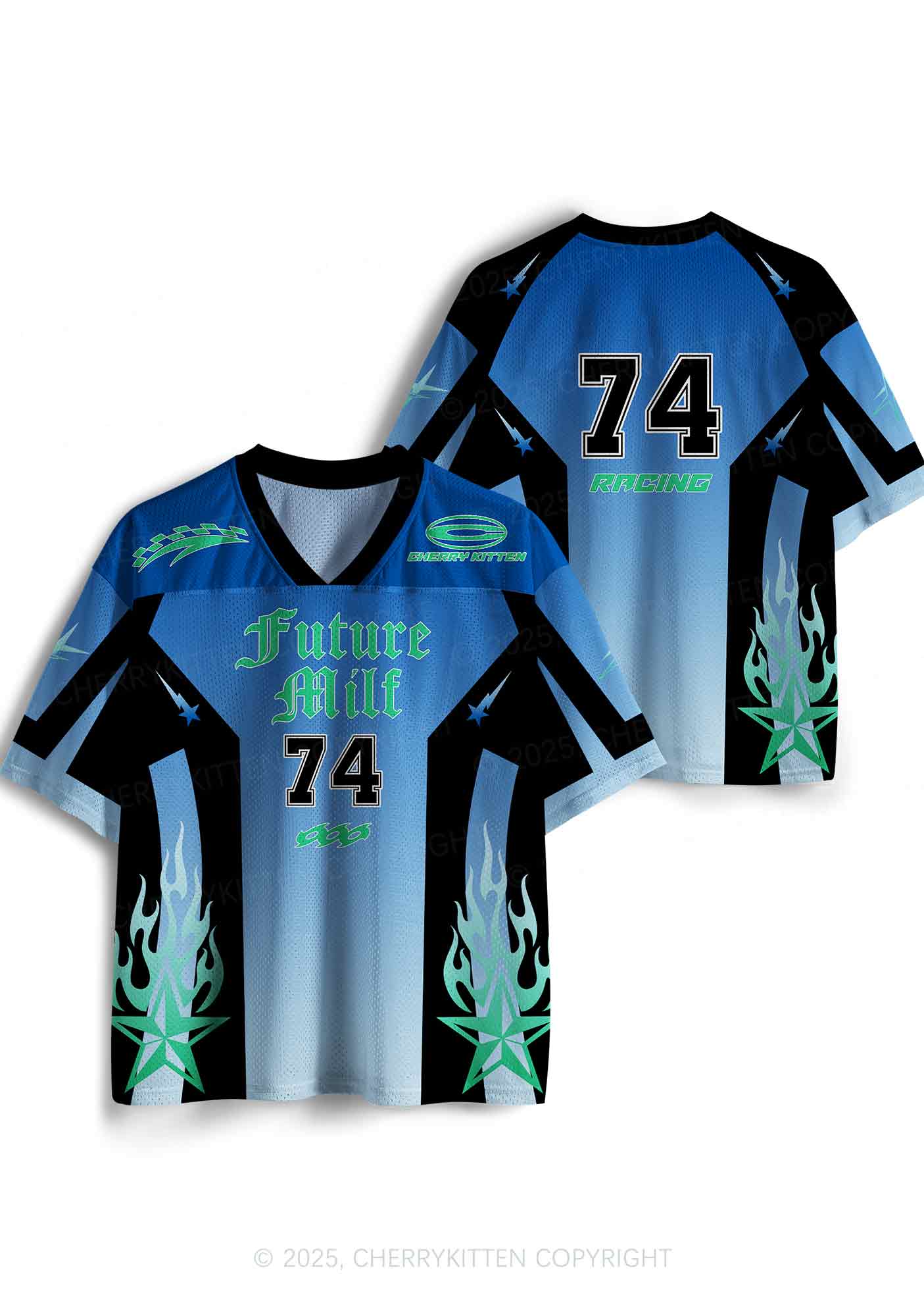 Custom Green Future Mxxf Y2K Sport Jersey Shirts Cherrykitten - Image 3