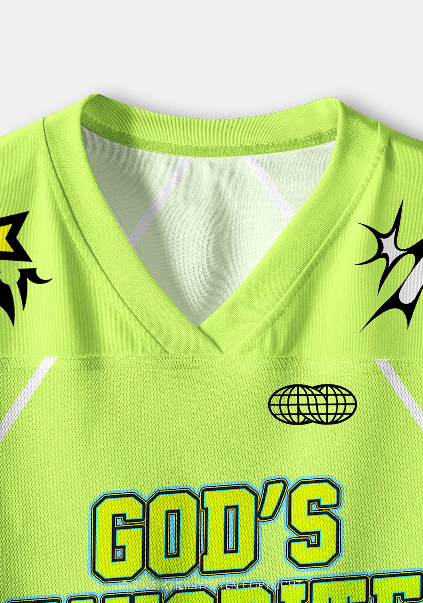 Custom Green Gods Favorite Fag Pride Y2K Crop Sport Jersey Shirts Cherrykitten - Image 4