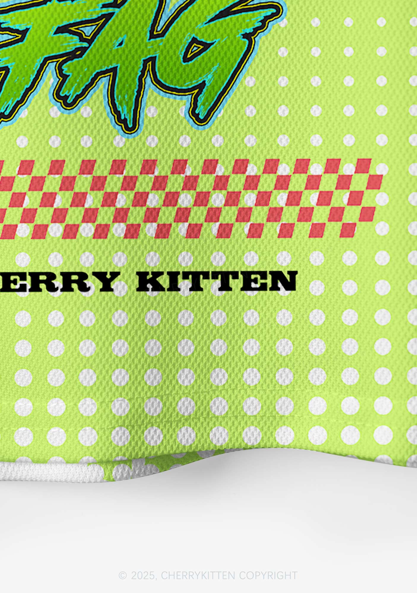 Custom Green Gods Favorite Fag Pride Y2K Crop Sport Jersey Shirts Cherrykitten - Image 5