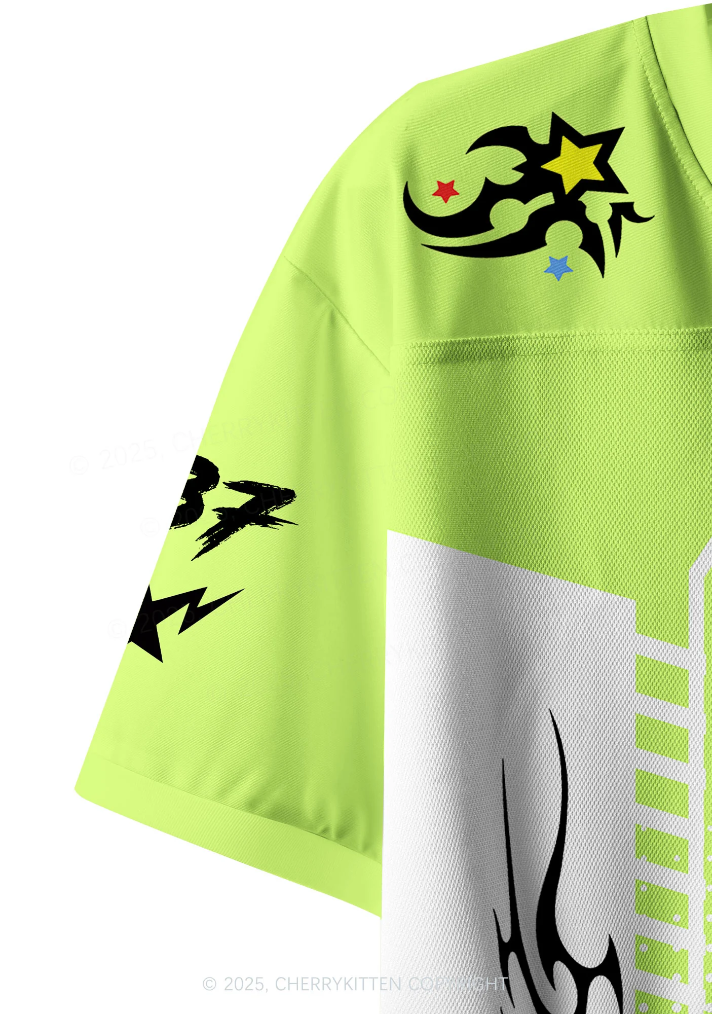 Custom Green Gods Favorite Fag Pride Y2K Crop Sport Jersey Shirts Cherrykitten - Image 6