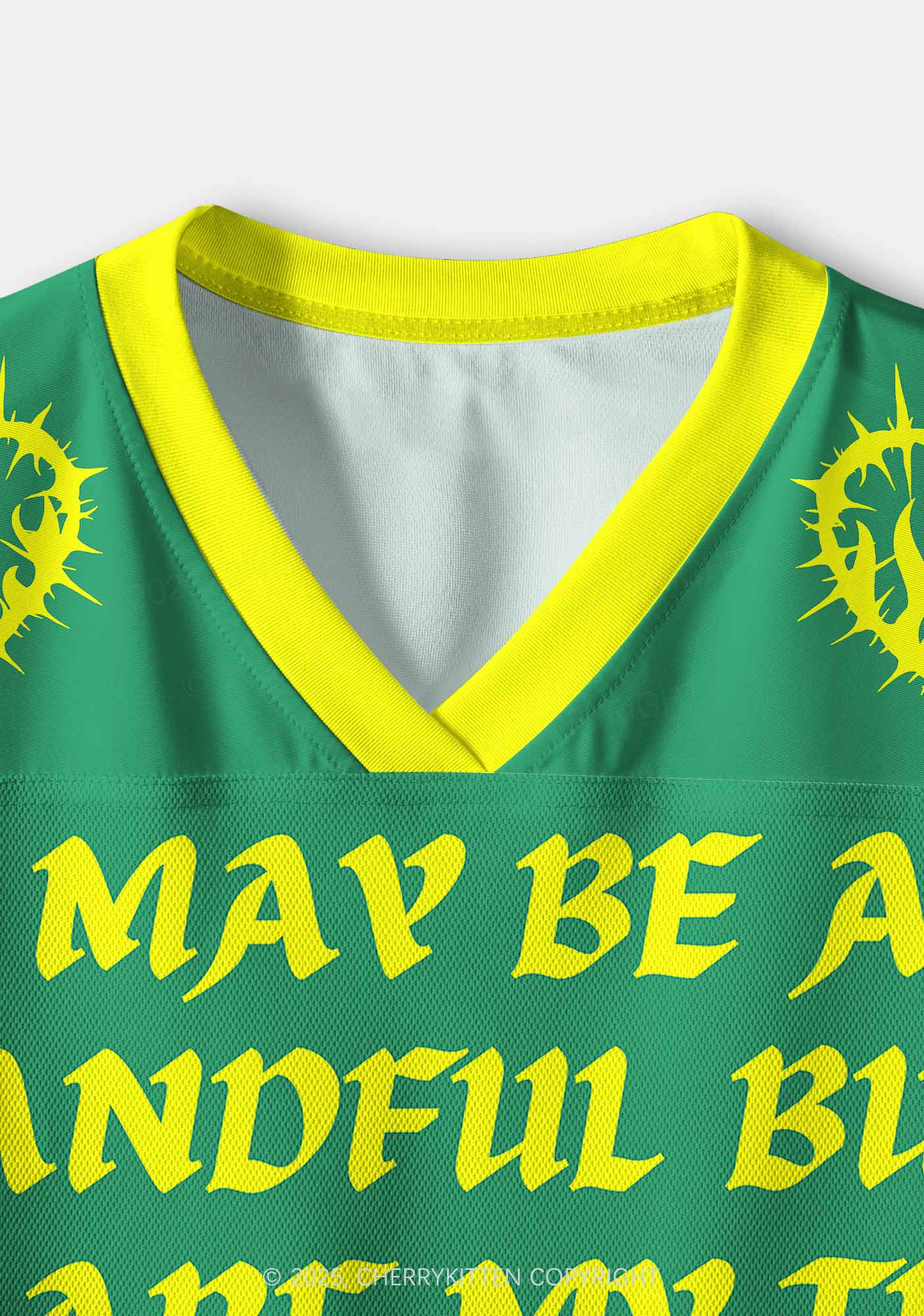 Custom Green May Be Handful Y2K Crop Sport Jersey Shirts Cherrykitten - Image 4
