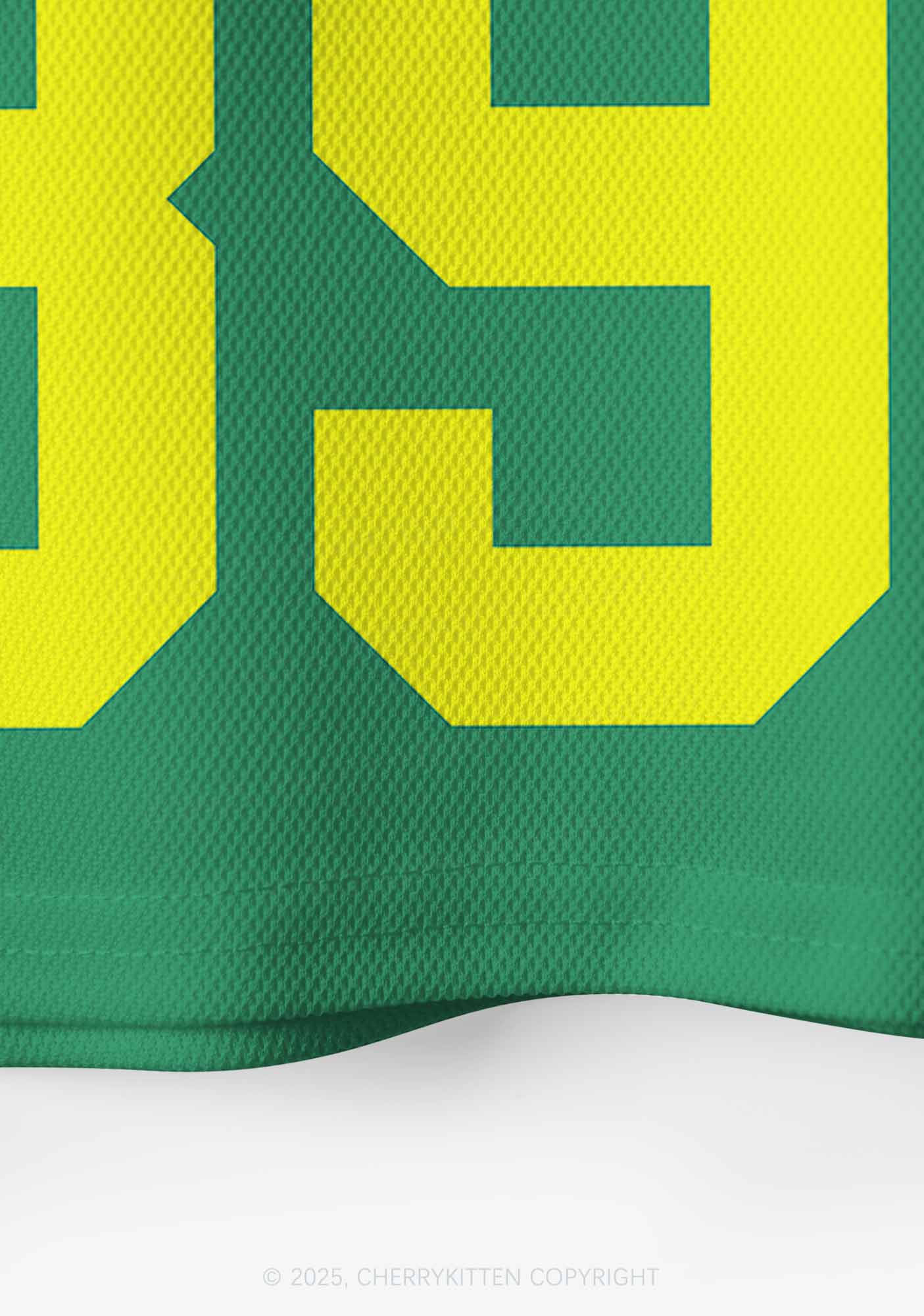 Custom Green May Be Handful Y2K Crop Sport Jersey Shirts Cherrykitten - Image 5