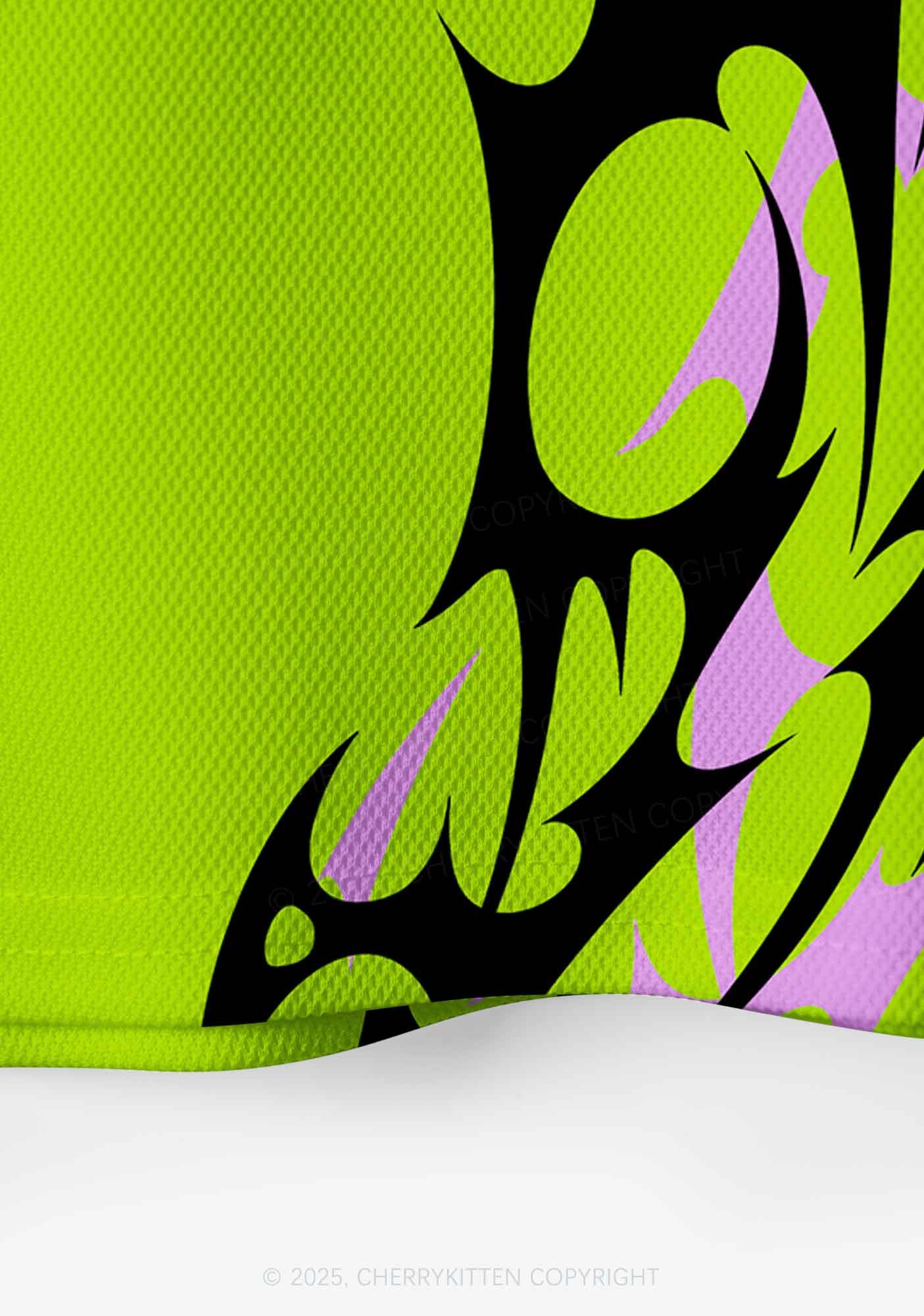 Custom Green Punk Faggot Pride Y2K Crop Sport Jersey Shirts Cherrykitten - Image 4