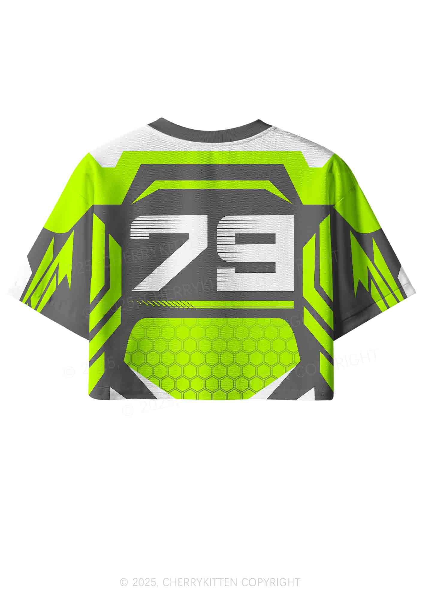 Custom Green Ride A DJ Y2K Crop Sport Jersey Shirts Cherrykitten - Image 3