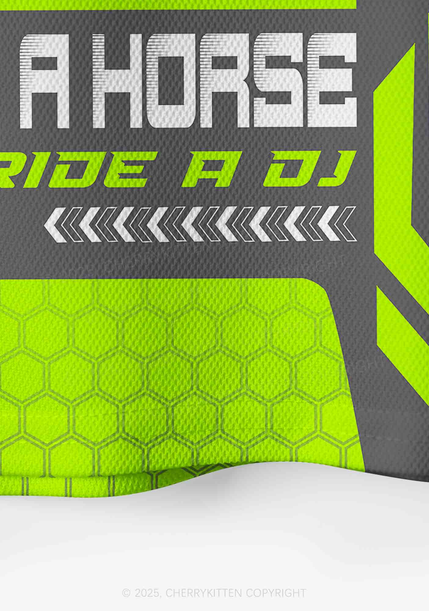 Custom Green Ride A DJ Y2K Crop Sport Jersey Shirts Cherrykitten - Image 5