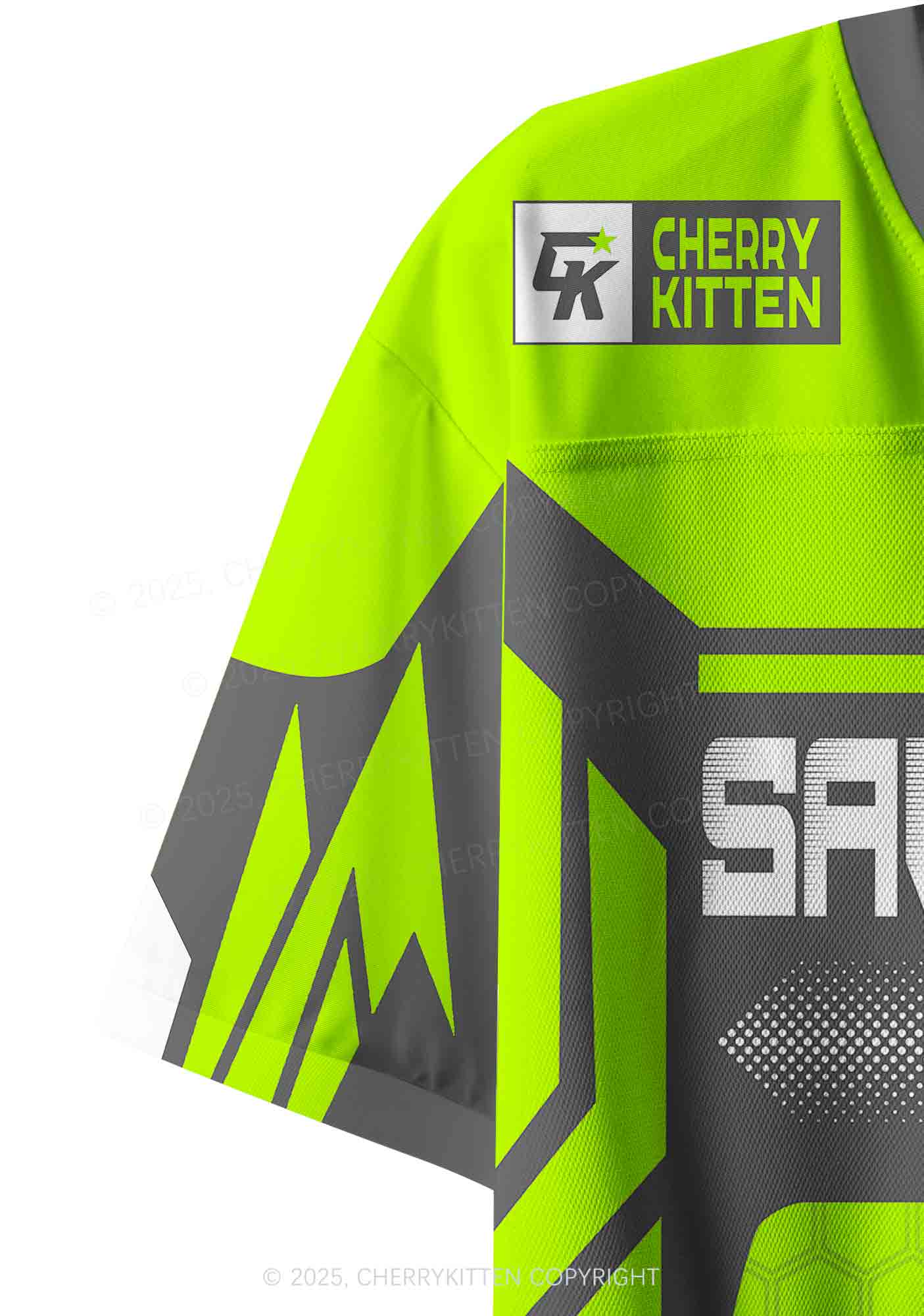 Custom Green Ride A DJ Y2K Crop Sport Jersey Shirts Cherrykitten - Image 6