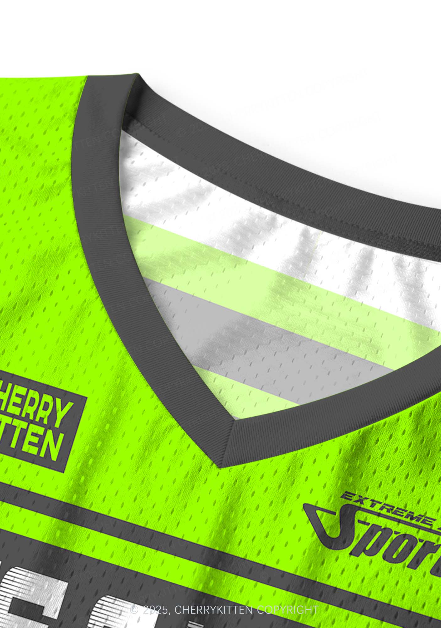 Custom Green Ride A DJ Y2K Sport Jersey Tank Cherrykitten - Image 5