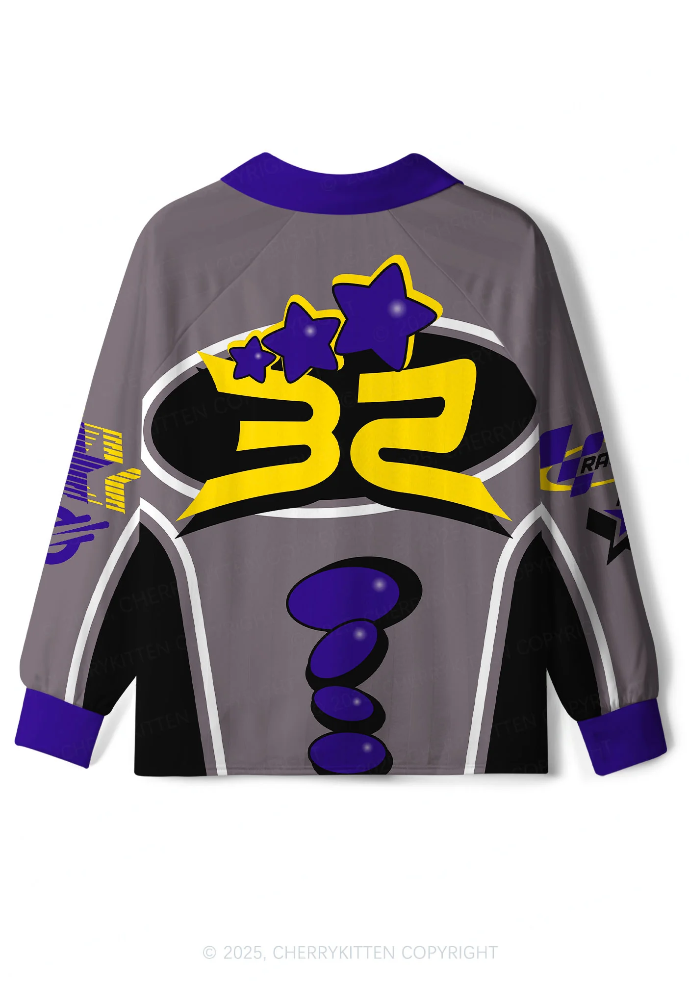 Custom Grey Future Mxxf Y2K Sport Long Sleeve Jersey Shirts Cherrykitten - Image 3