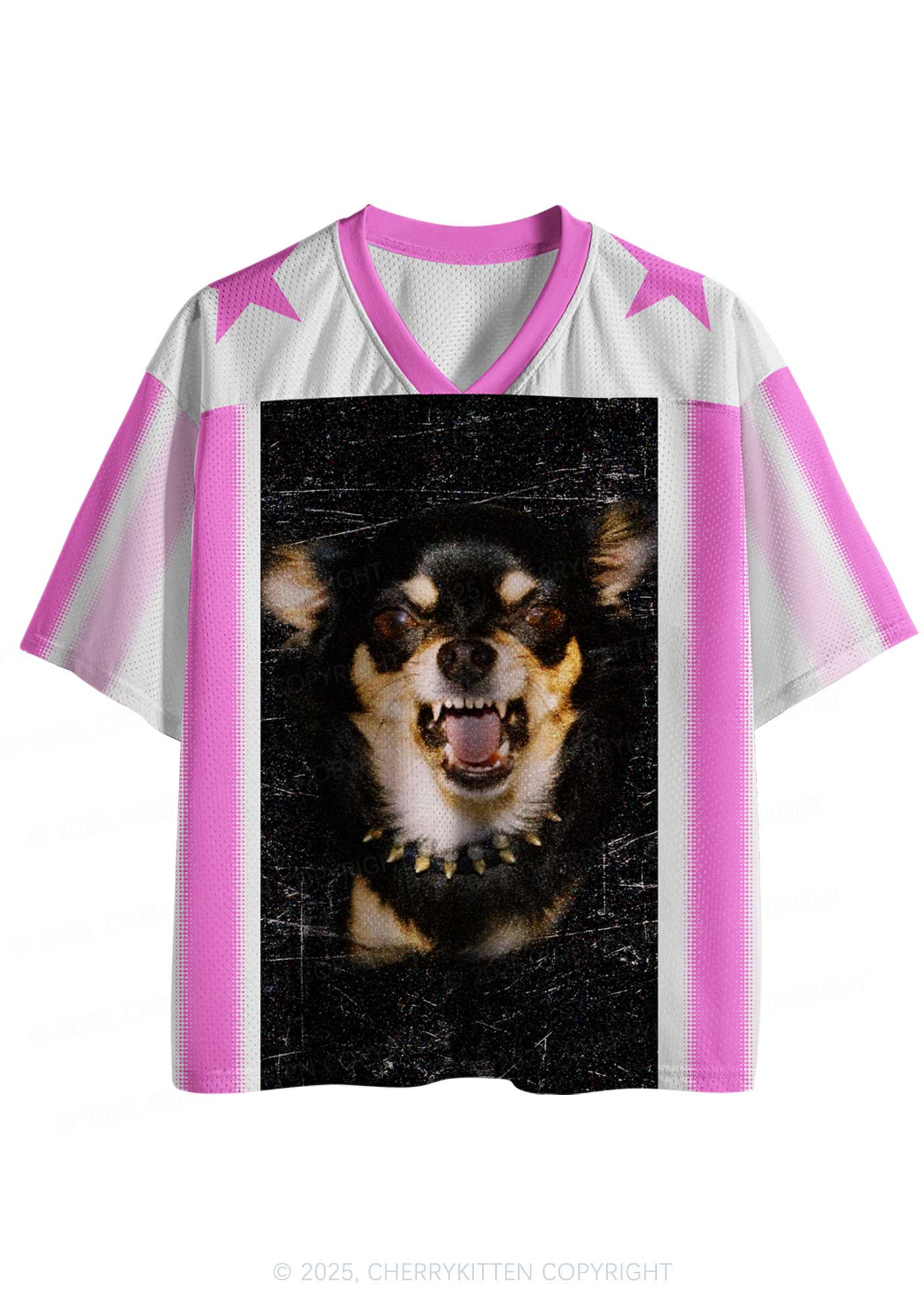 Custom Growling Puppy Y2K Sport Jersey Shirts Cherrykitten - Image 2