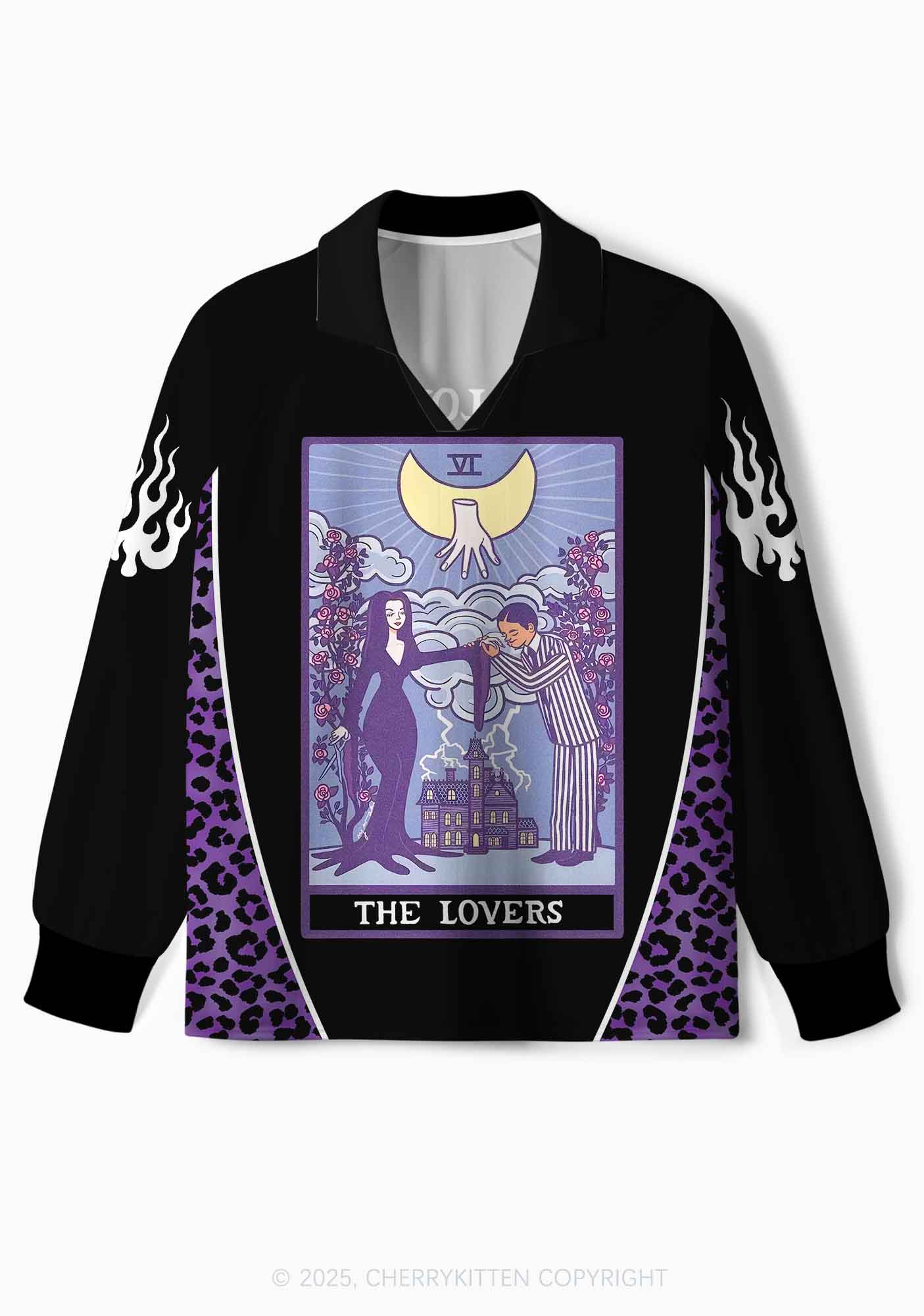 Custom Halloween Black The Lovers Y2K Long Sleeve Sport Jersey Shirts Cherrykitten - Image 2