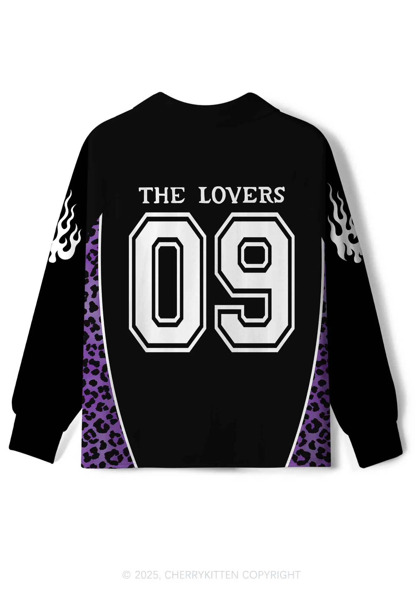 Custom Halloween Black The Lovers Y2K Long Sleeve Sport Jersey Shirts Cherrykitten - Image 3