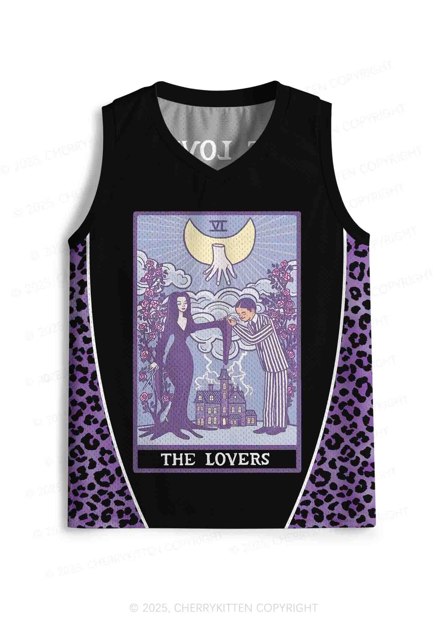 Custom Halloween Black The Lovers Y2K Sport Jersey Tank Cherrykitten - Image 2