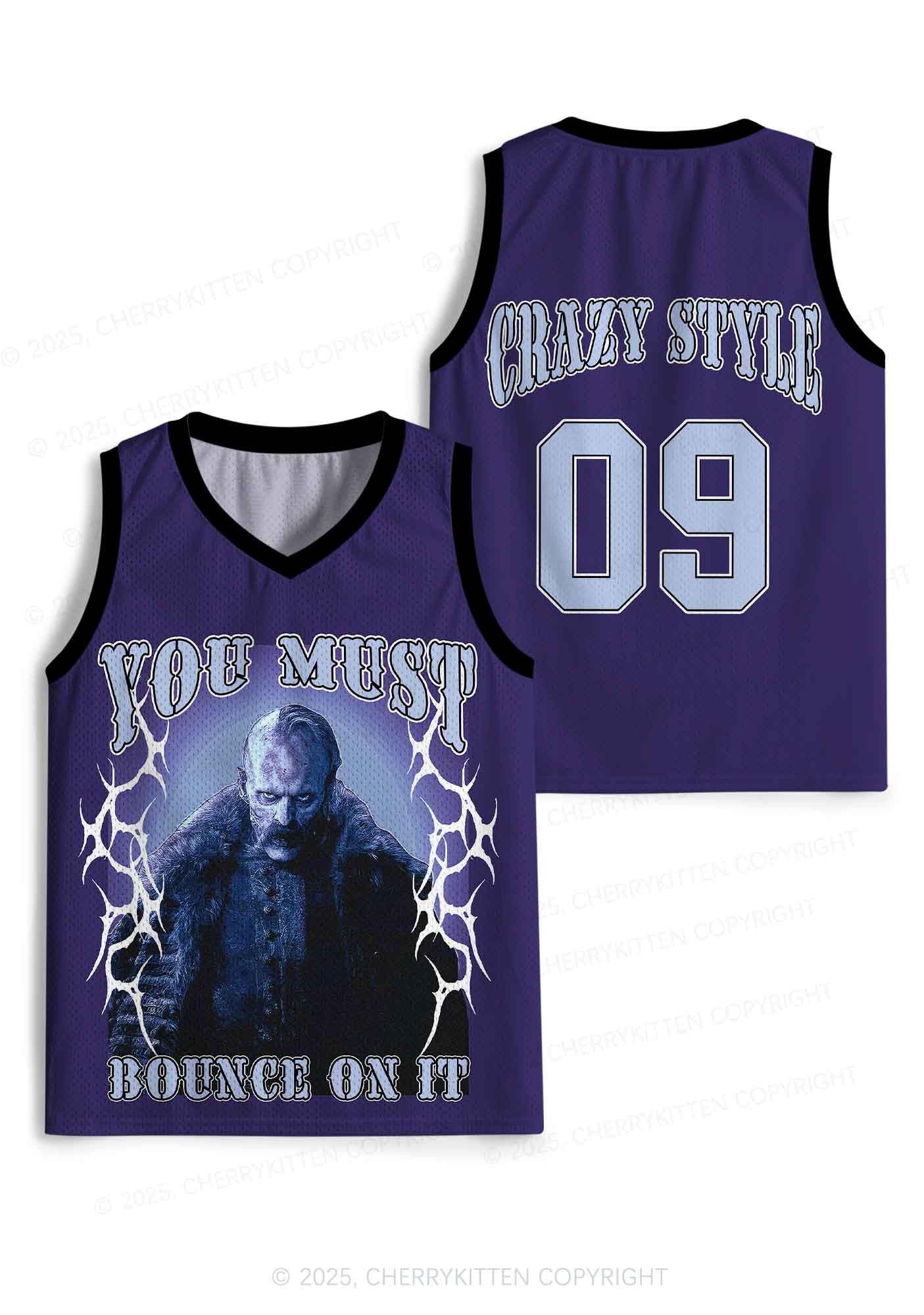 Custom Halloween Bounce On It Y2K Sport Jersey Tank Cherrykitten - Image 3