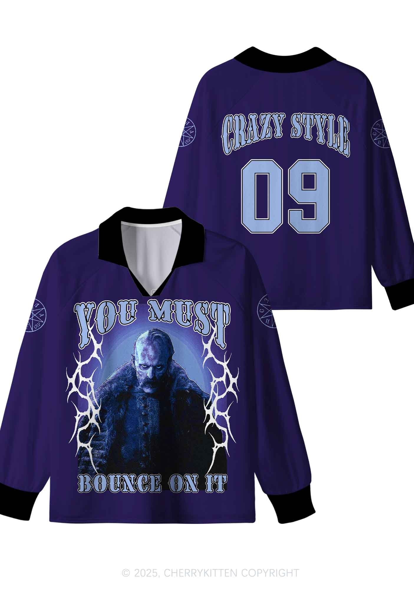 Custom Halloween Bounce On It Y2K Sport Long Sleeve Jersey Shirts Cherrykitten - Image 4
