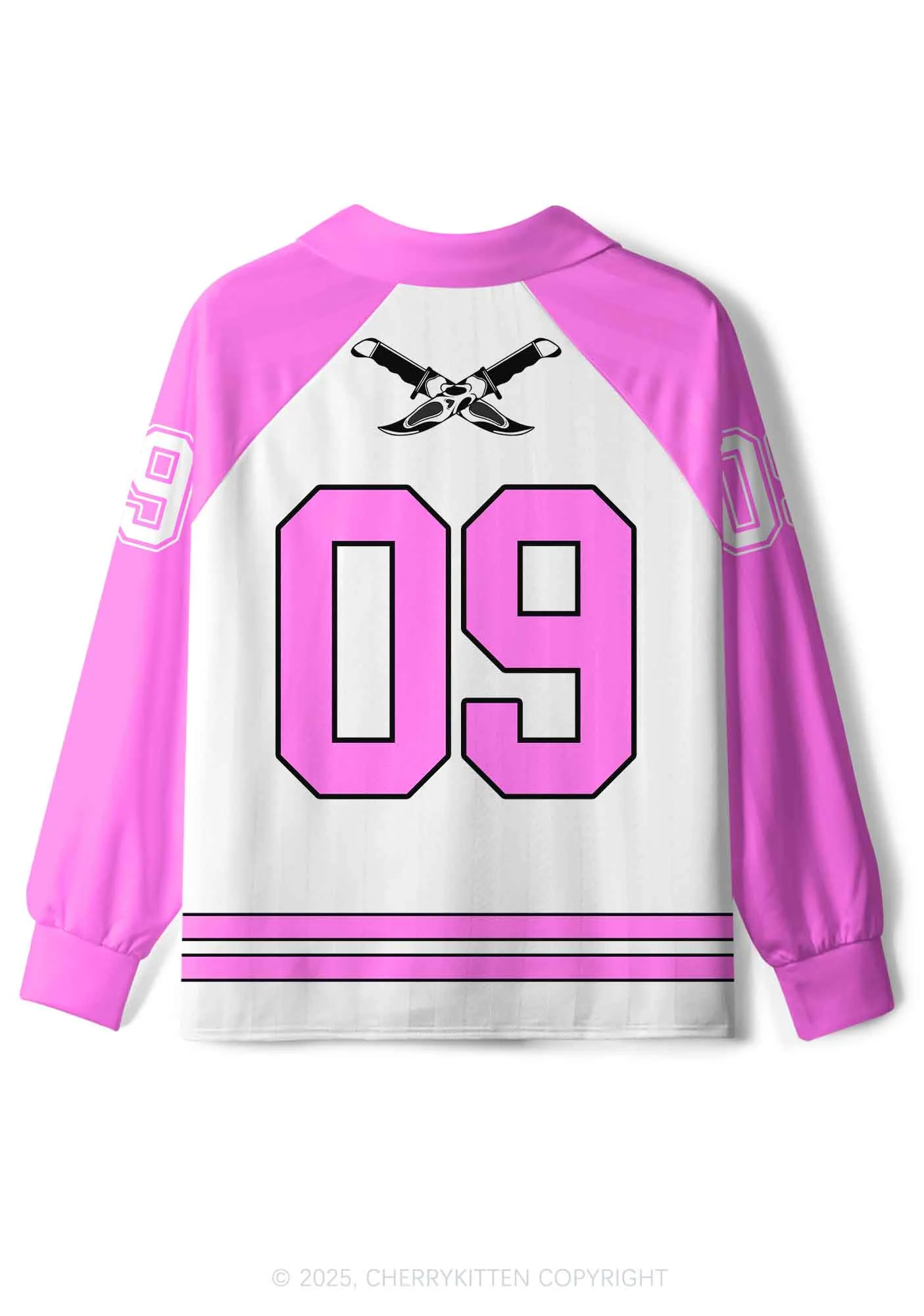 Custom Halloween Dont Kill Me Y2K Long Sleeve Sport Jersey Shirts Cherrykitten - Image 2