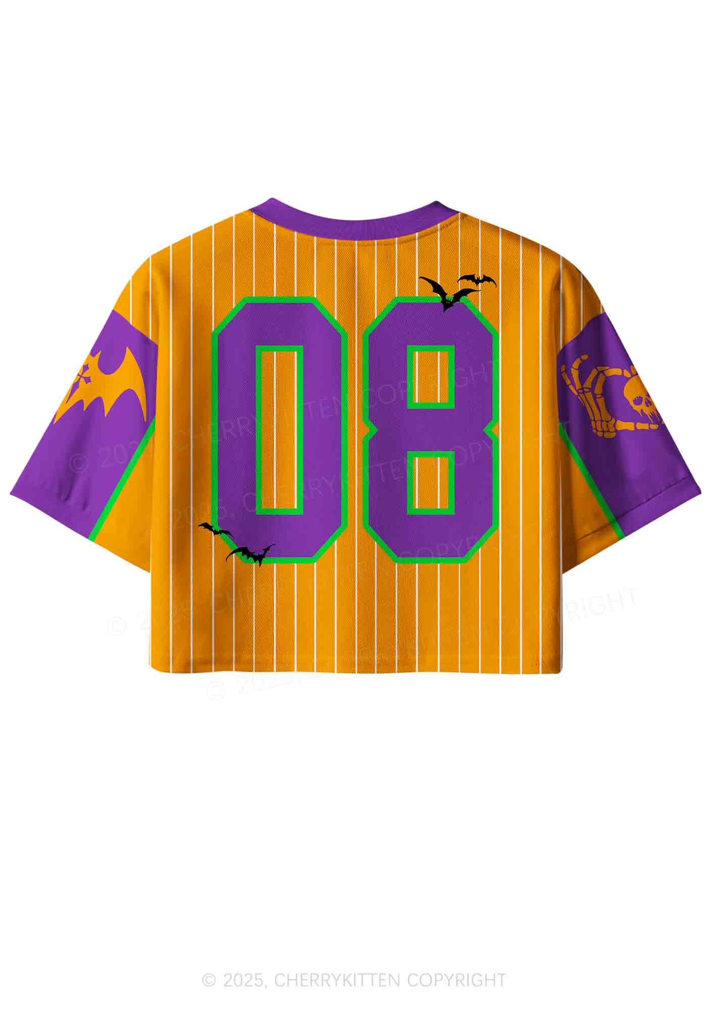 Custom Halloween Get In Loser Y2K Crop Sport Jersey Shirts Cherrykitten - Image 2